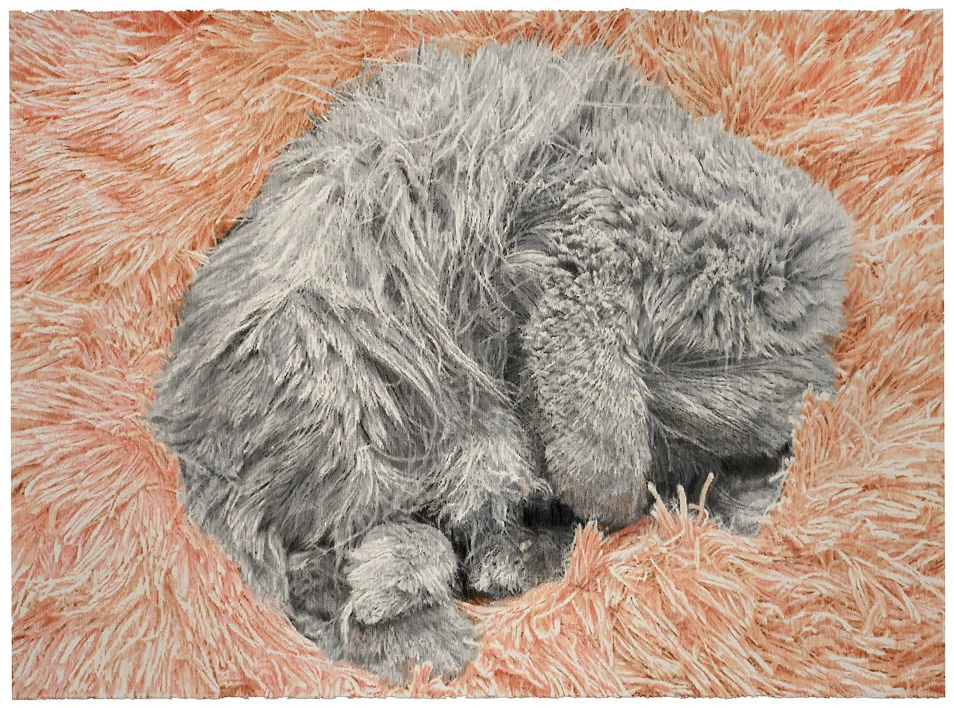 Puff, colored pencil on paper, 22 x 30 inches, 2025