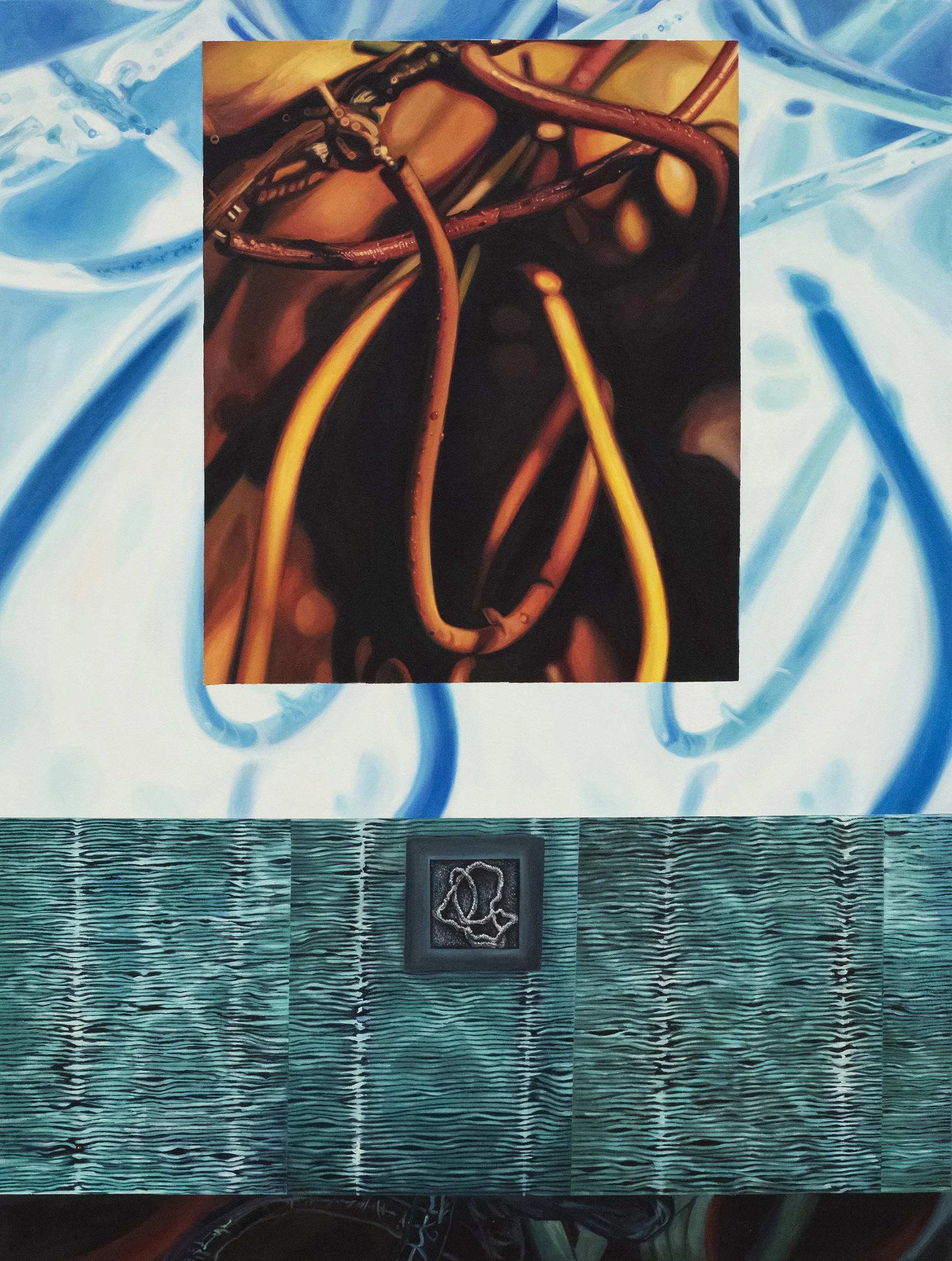 Among the Impersonal, oil on canvas, 48 x 36 in. 2024