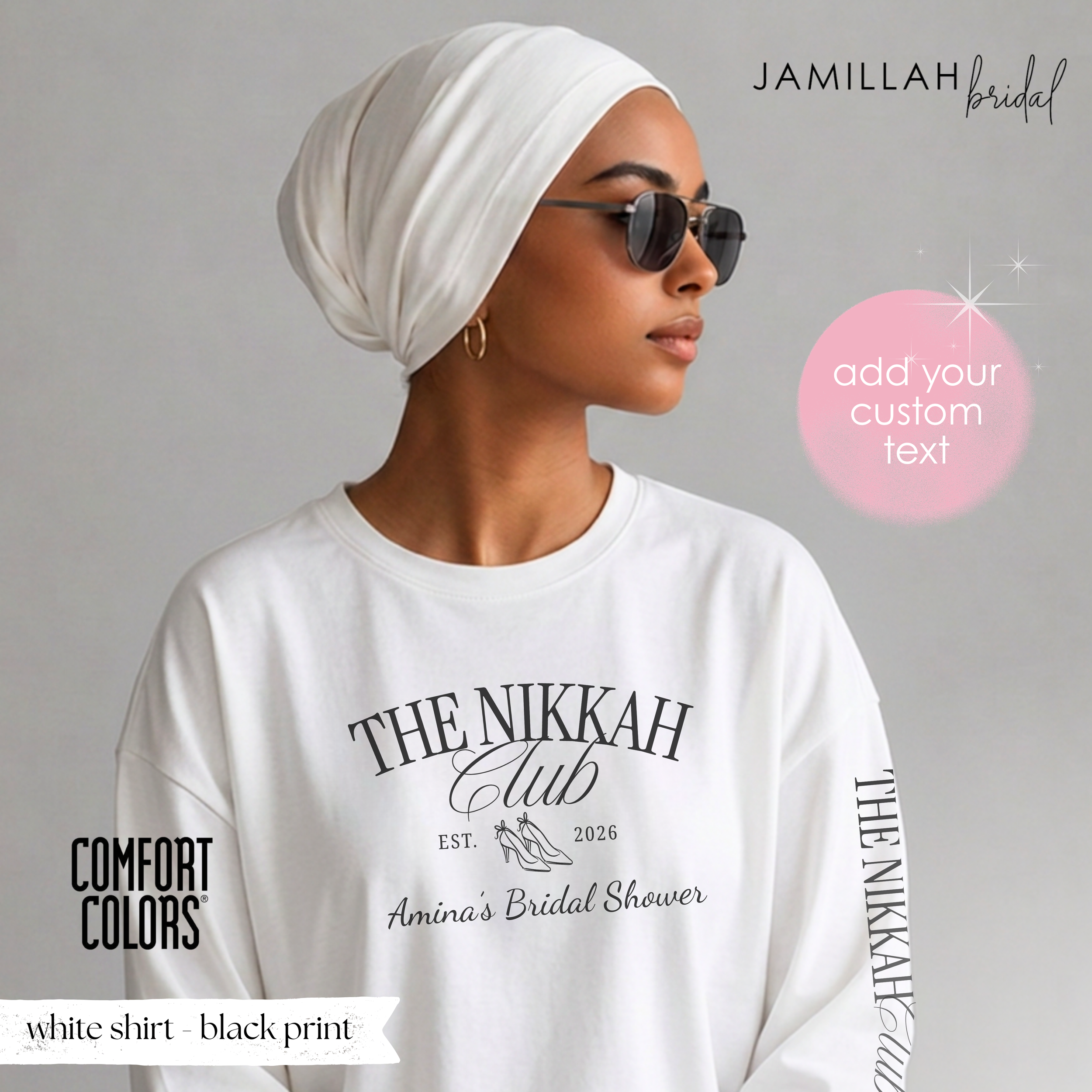 The Nikkah Club Tee - Custom Text