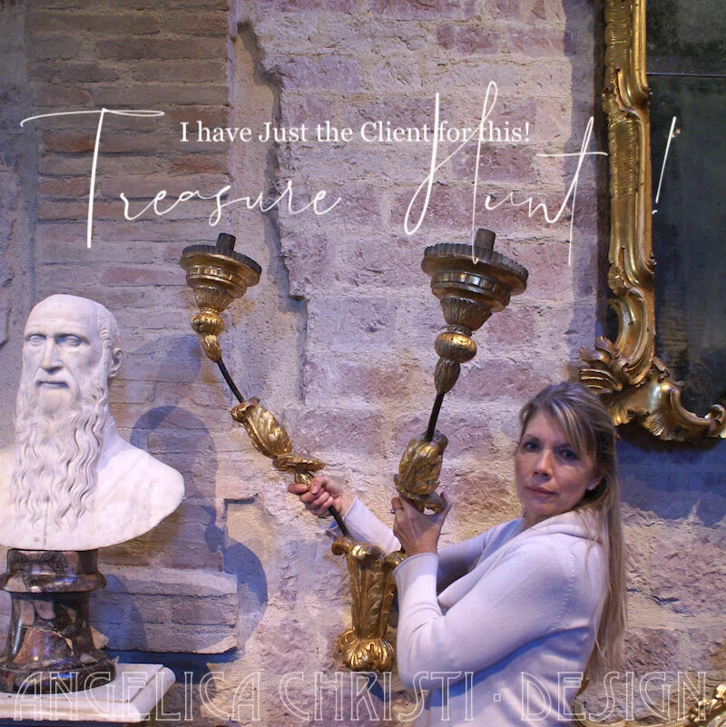 A FAVORITE HOBBY - SHOPPING IN ITALIAN ANTIQUE SHOPS