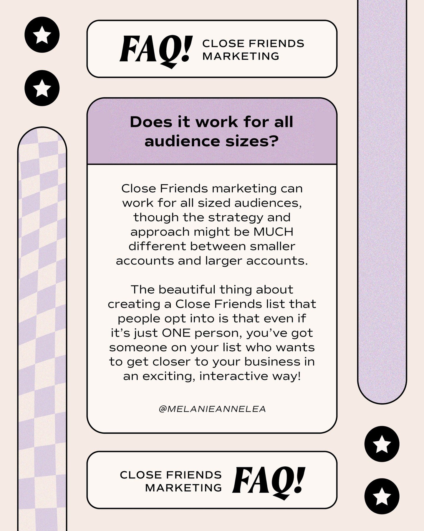 Both small and large accounts have used my Close Friends marketing strategy and seen GREAT success, from an immediate increase in engagement to $1k in sales from a list of 7 after only *3 weeks* 🤯⁠
⁠
The best part of Close Friends, no matter what si