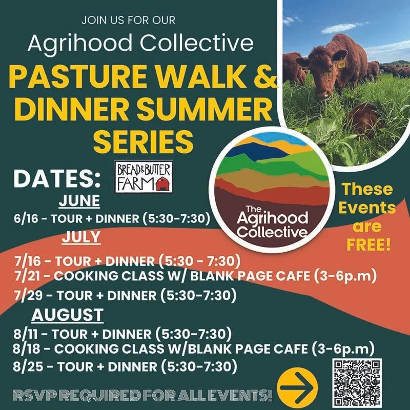 Community Pasture Walk &amp; Summer Dinner: Bread &amp; Butter Farm