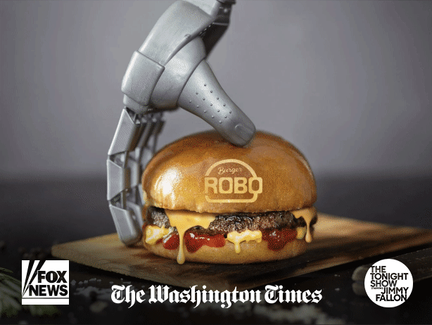 📣 RoboBurger | A Burger Chef In A Box | Stunt