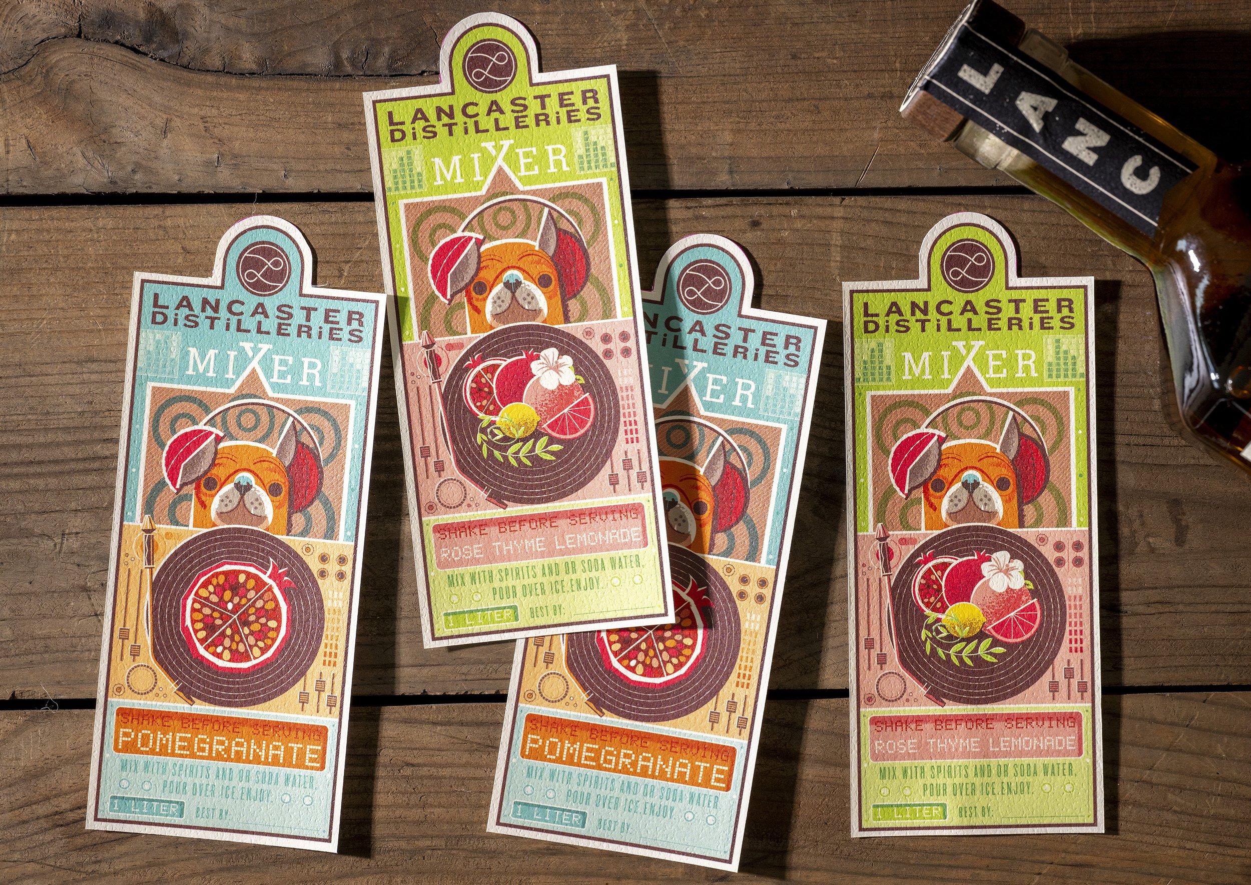 Lancaster Distilleries, Mixer Labels