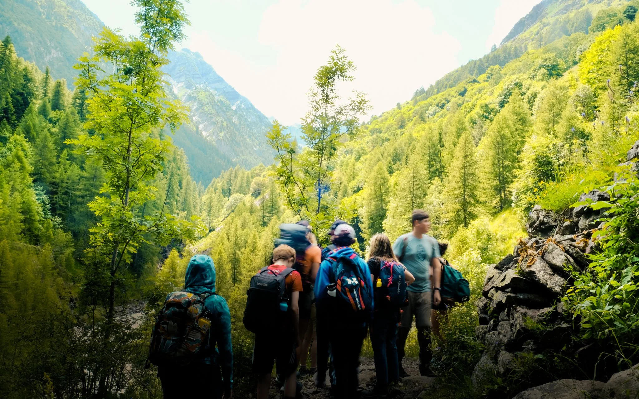  Hiking into the mountains and sleep in a remote refuge. 