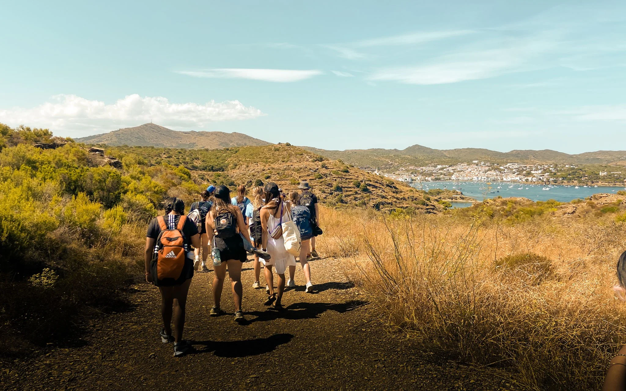 Hiking to a hidden cove near Cadaqués. 