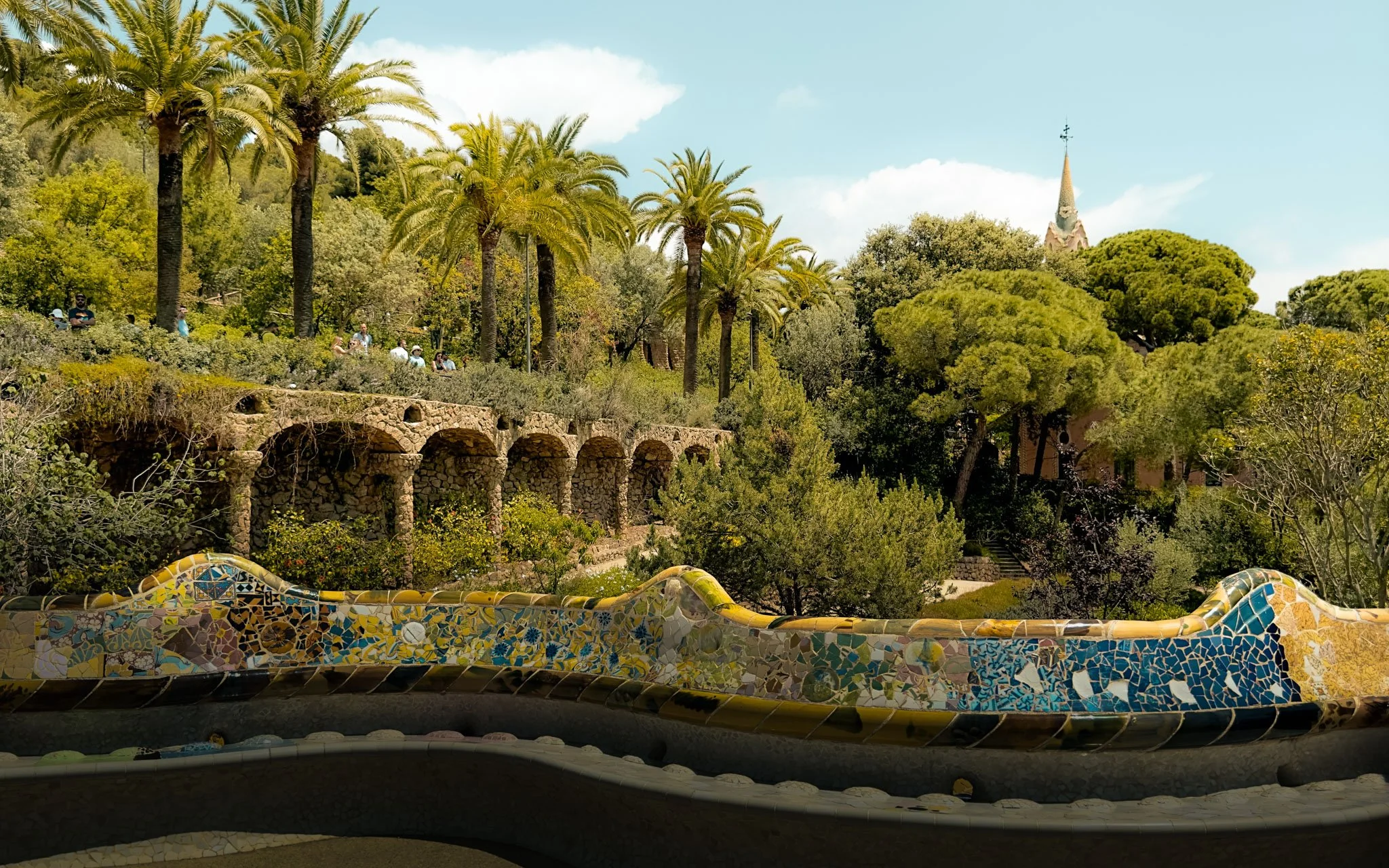  Park Güell Mosaic Bench 