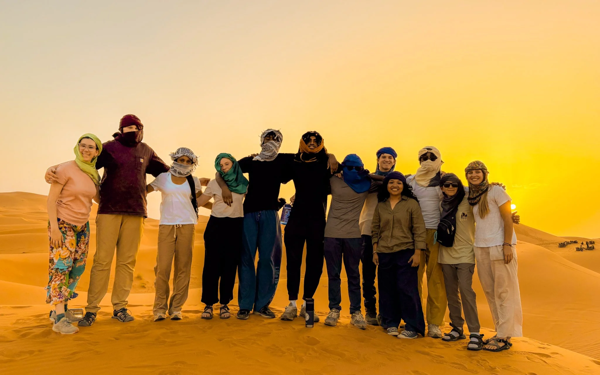  Catch sunset over the Sahara before settling into camp. 