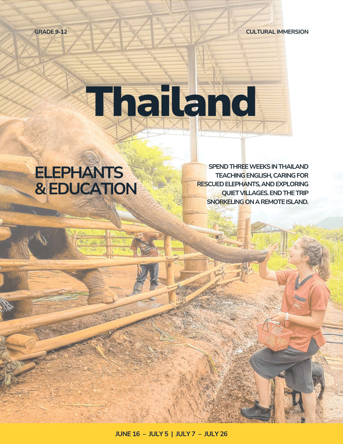 Thailand: Elephants, Education, and Cultural Exploration