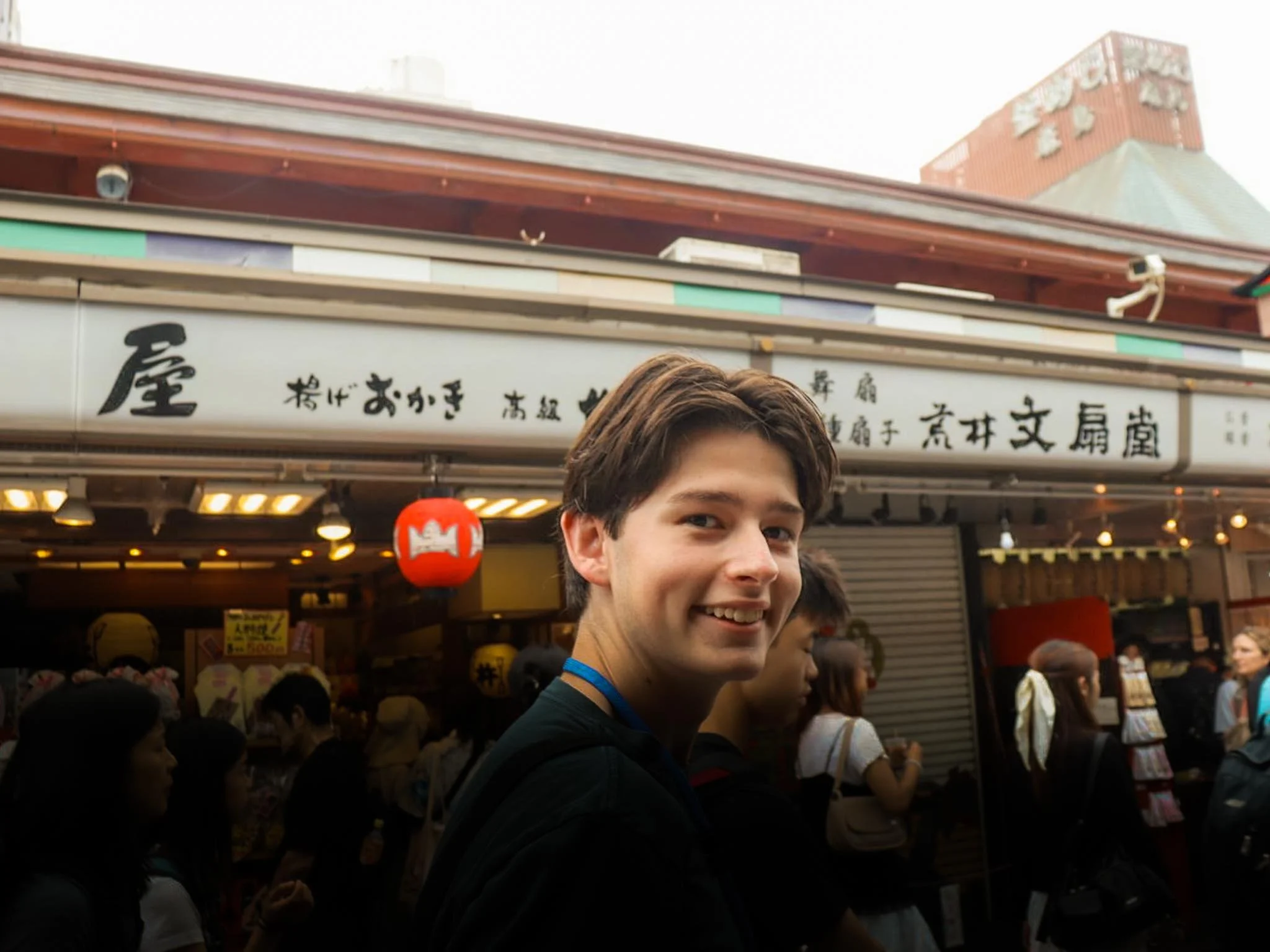  Exploring the streets around Sensoji Temple. 