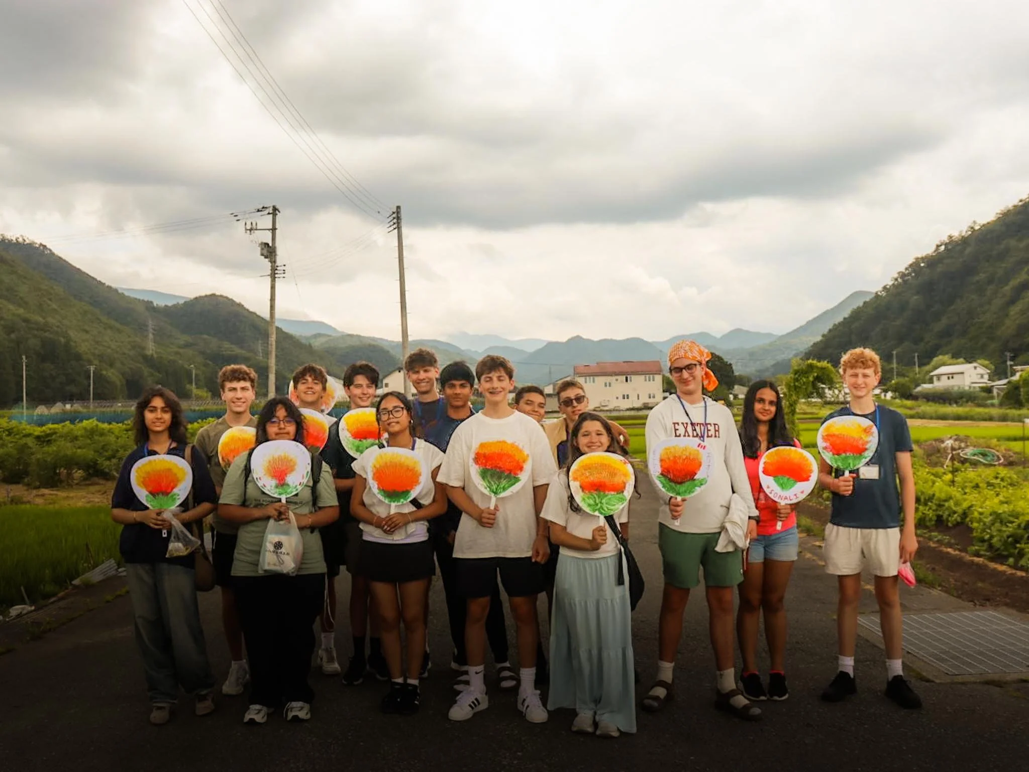  Spending the day with students in Yamagata. 