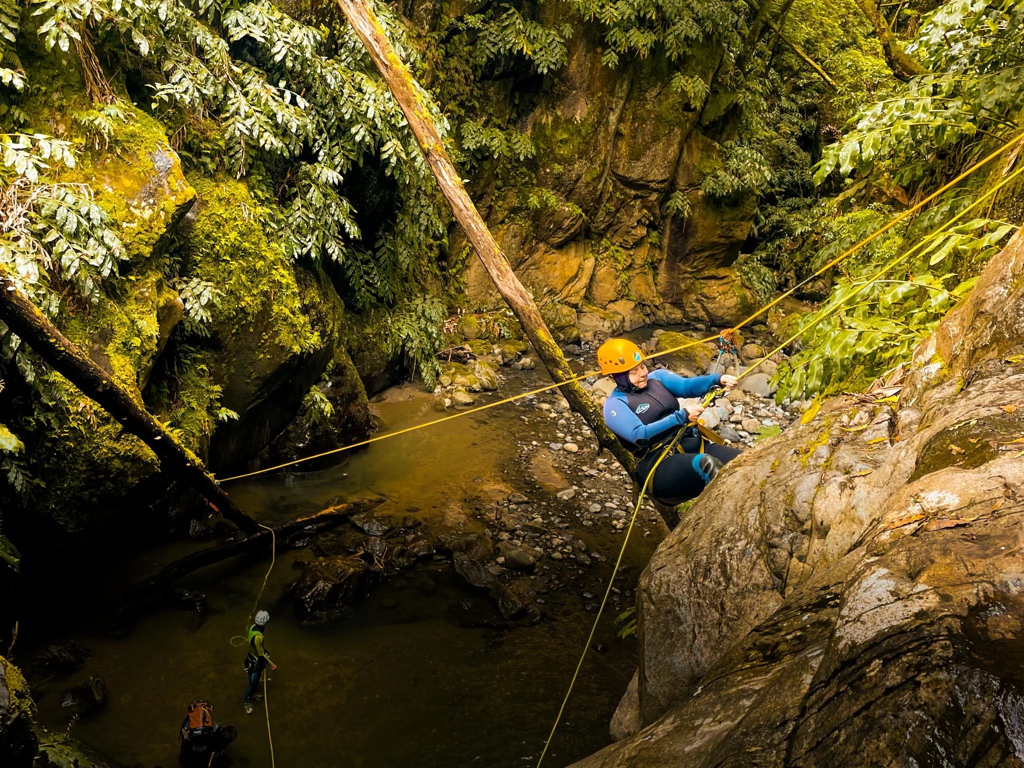  Canyoning through the mountain streams of Sierra de Guara. 