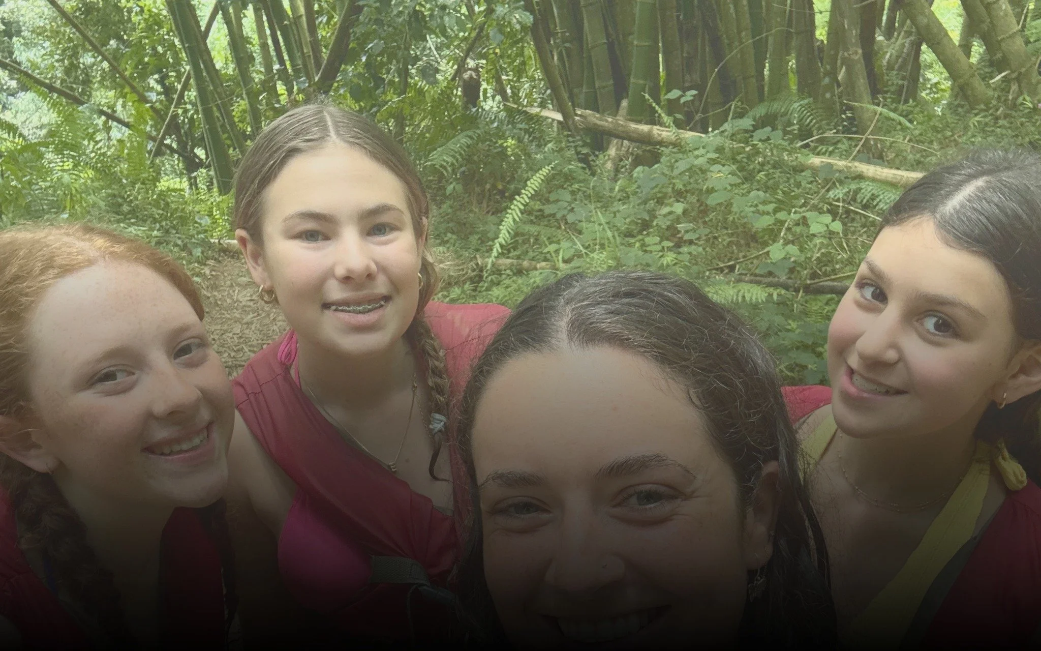  Smiles on the trail in El Yunque. 