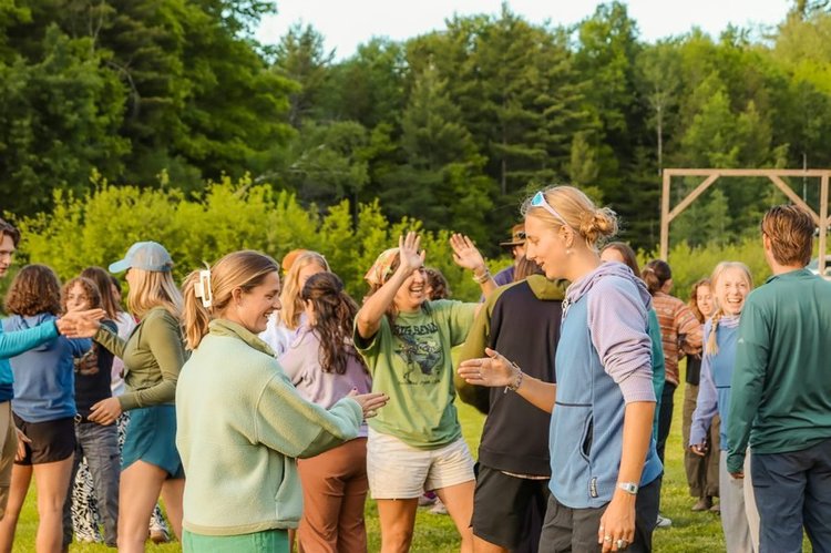 Trip leaders in training together, candid