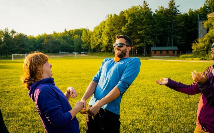 Trip leaders in training together, candid