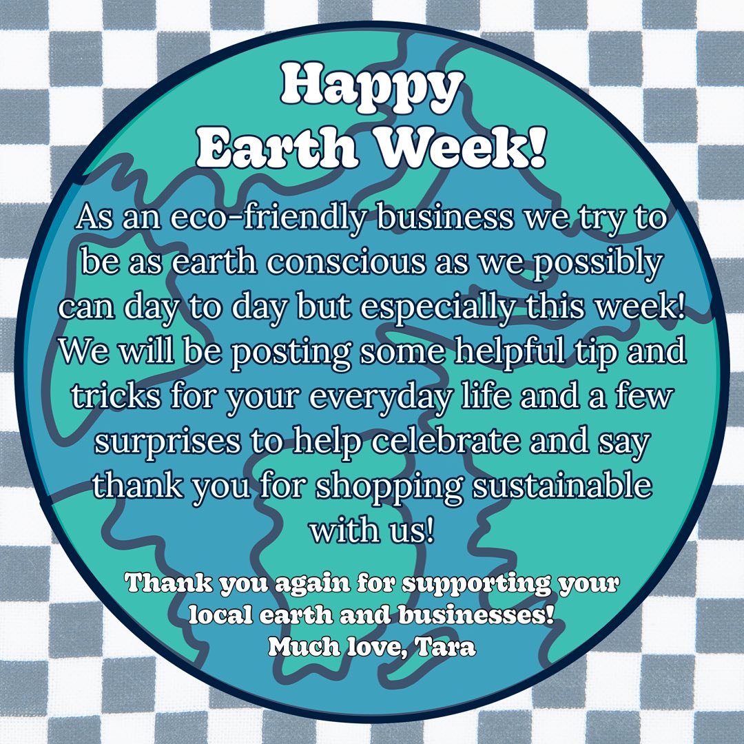 Happy earth day! As we come up on 3 years of ReUp we want to say thank you for shopping sustainable with us! We have a sale going through Wednesday to celebrate, use code EARTH20 for 20% off orders over $100! #happyearthday #sustainable #ecofashion #