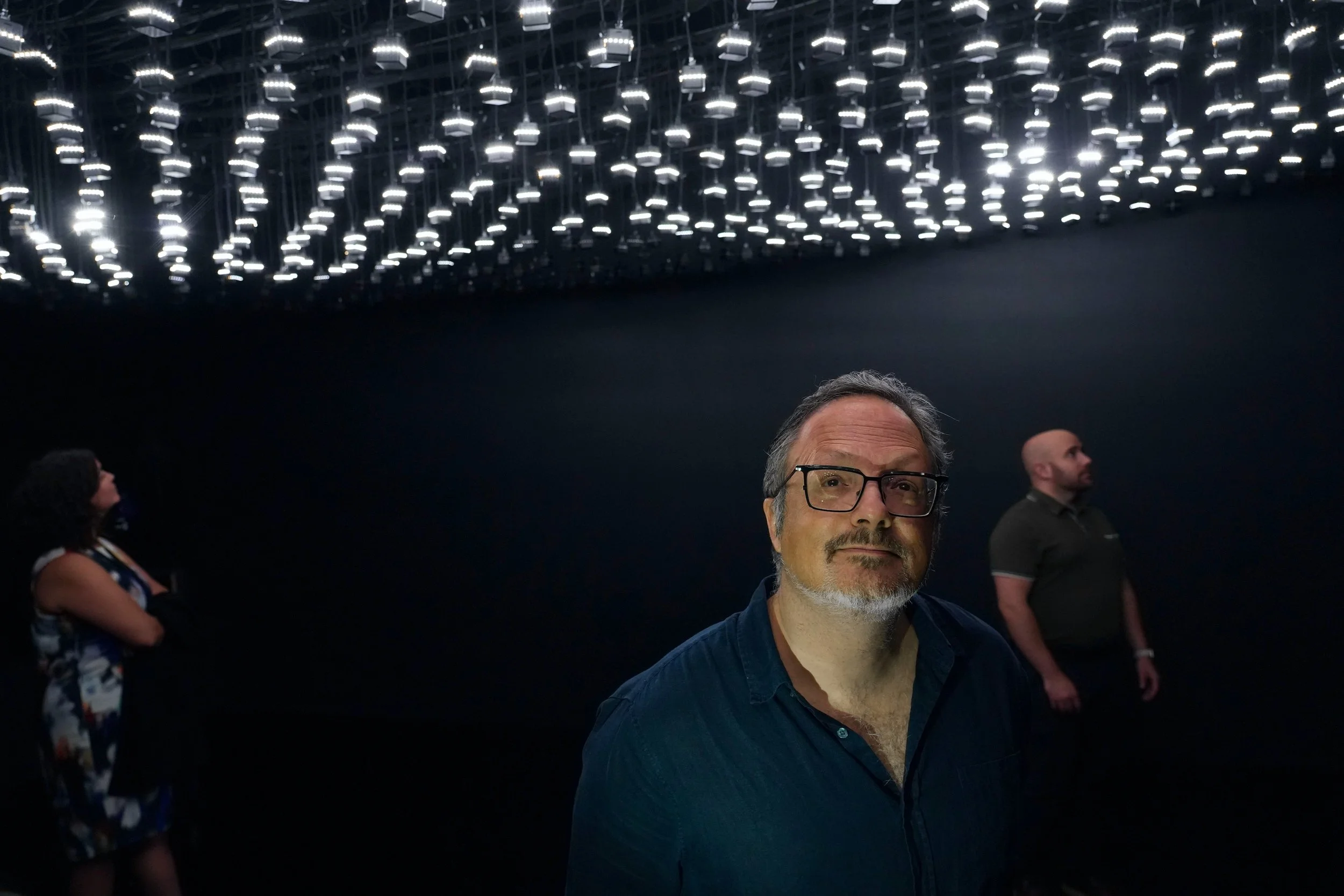 Artist Rafael Lozano-Hemmer at Artis--Naples, 2025.