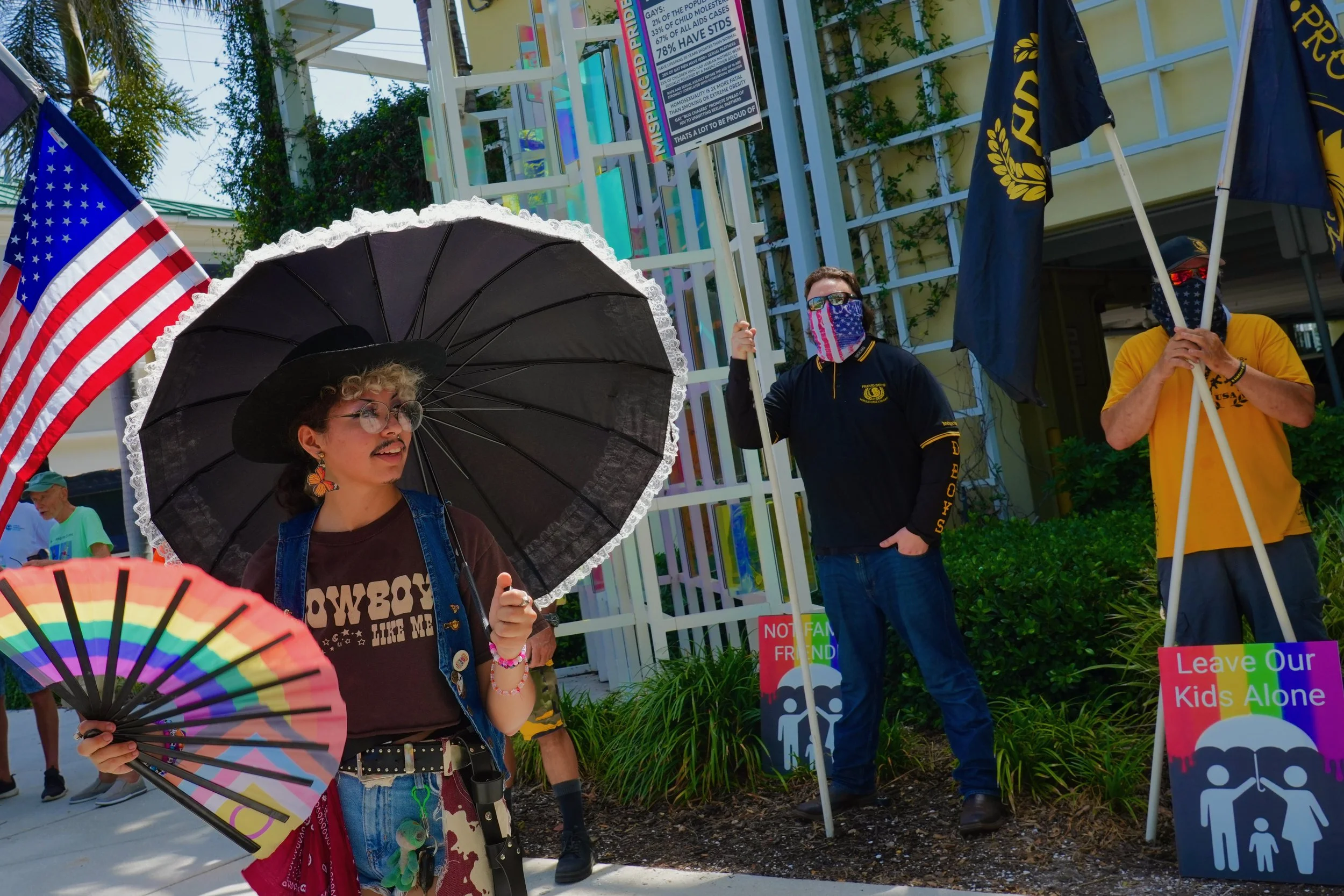 Proud Boys Protest Naples Pride, 2025.