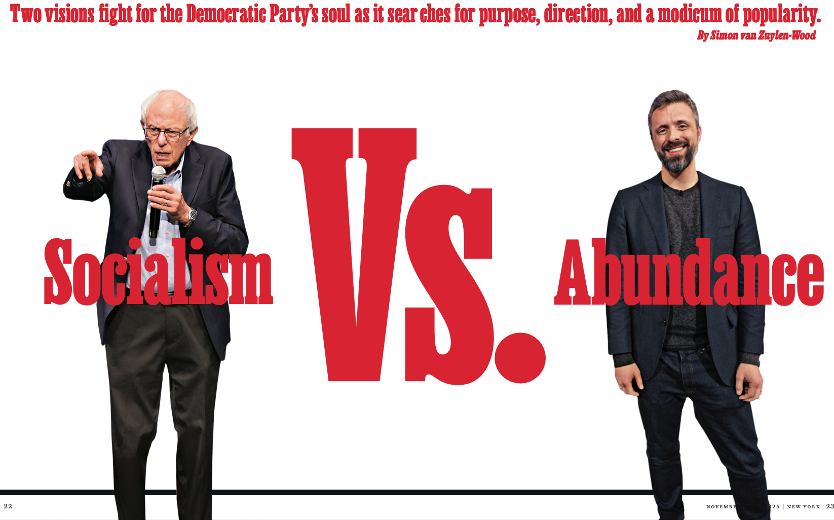 Socialism Vs. Abundance: The Democratic Civil War of 2025 // New York Magazine
