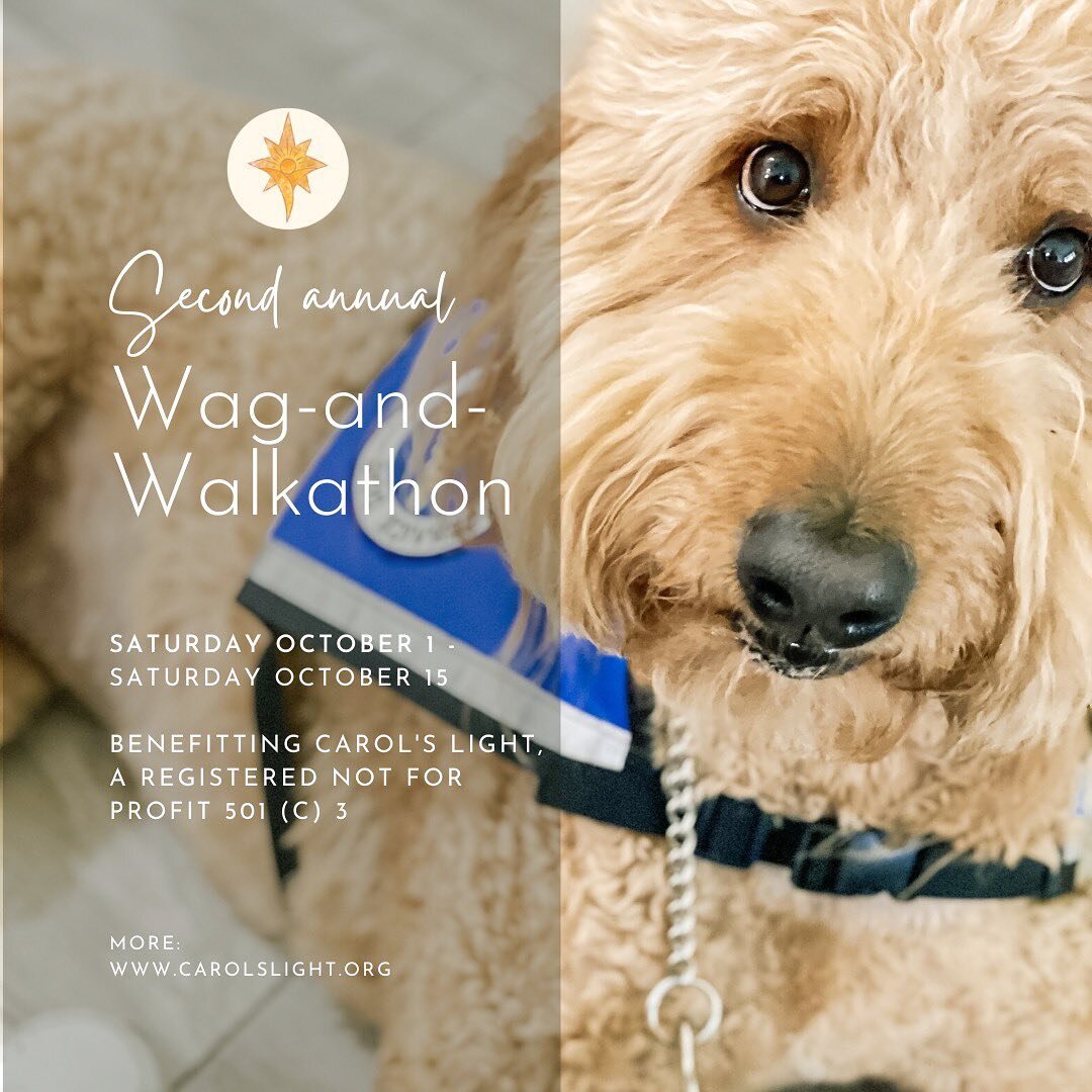 It&rsquo;s time for the second Wag-and-Walkathon!! 😁

If you have a pet, you know first-hand how much love they bring to your life! Now, scientific research can back that up! A study by Purdue University showed that service dogs can improve overall 