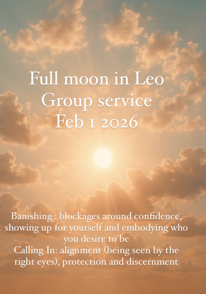 Full Moon in Leo Group Service