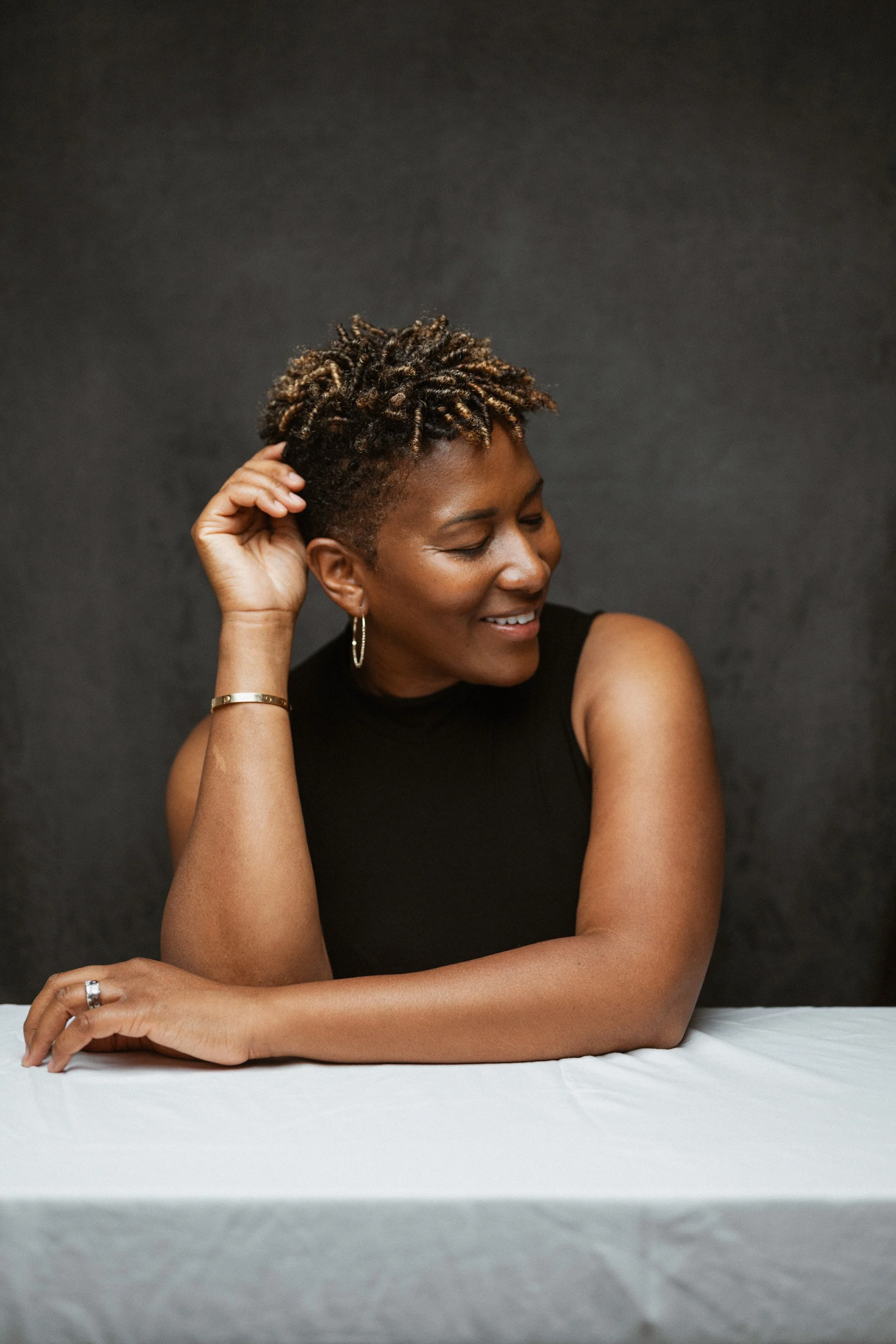confident woman studio session Washington DC portrait photographer