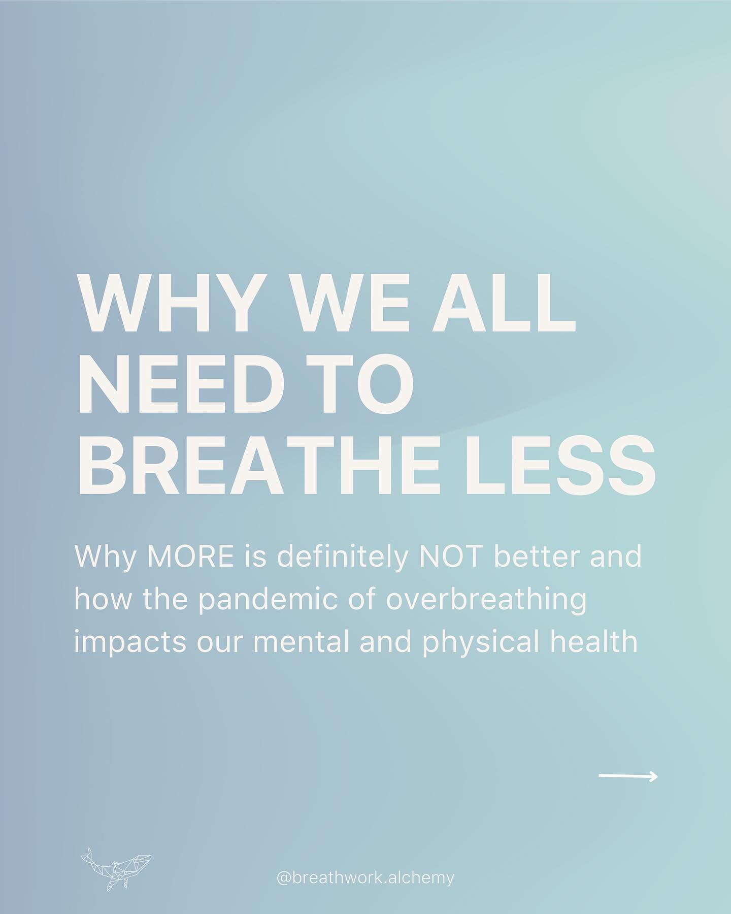 If you want to experience lasting results and effects from your daily breathwork practice, BREATHE LESS.

If you don&rsquo;t incorporate reduced breathing into your daily breathwork practice, you are really only getting temporary results.

The soluti
