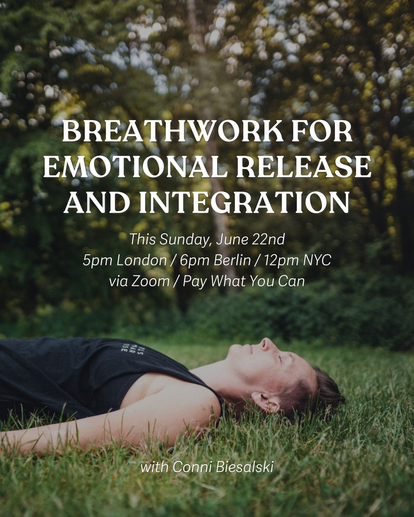Let&lsquo;s breathe and dive deep together! BREATHWORK TO HEAL, FEEL AND RELEASE 💨 - a 2.5-hour online transformational breathwork session this Sunday JUNE 22nd!

🐋 Transformational Breathwork is an active breath meditation using the conscious conn