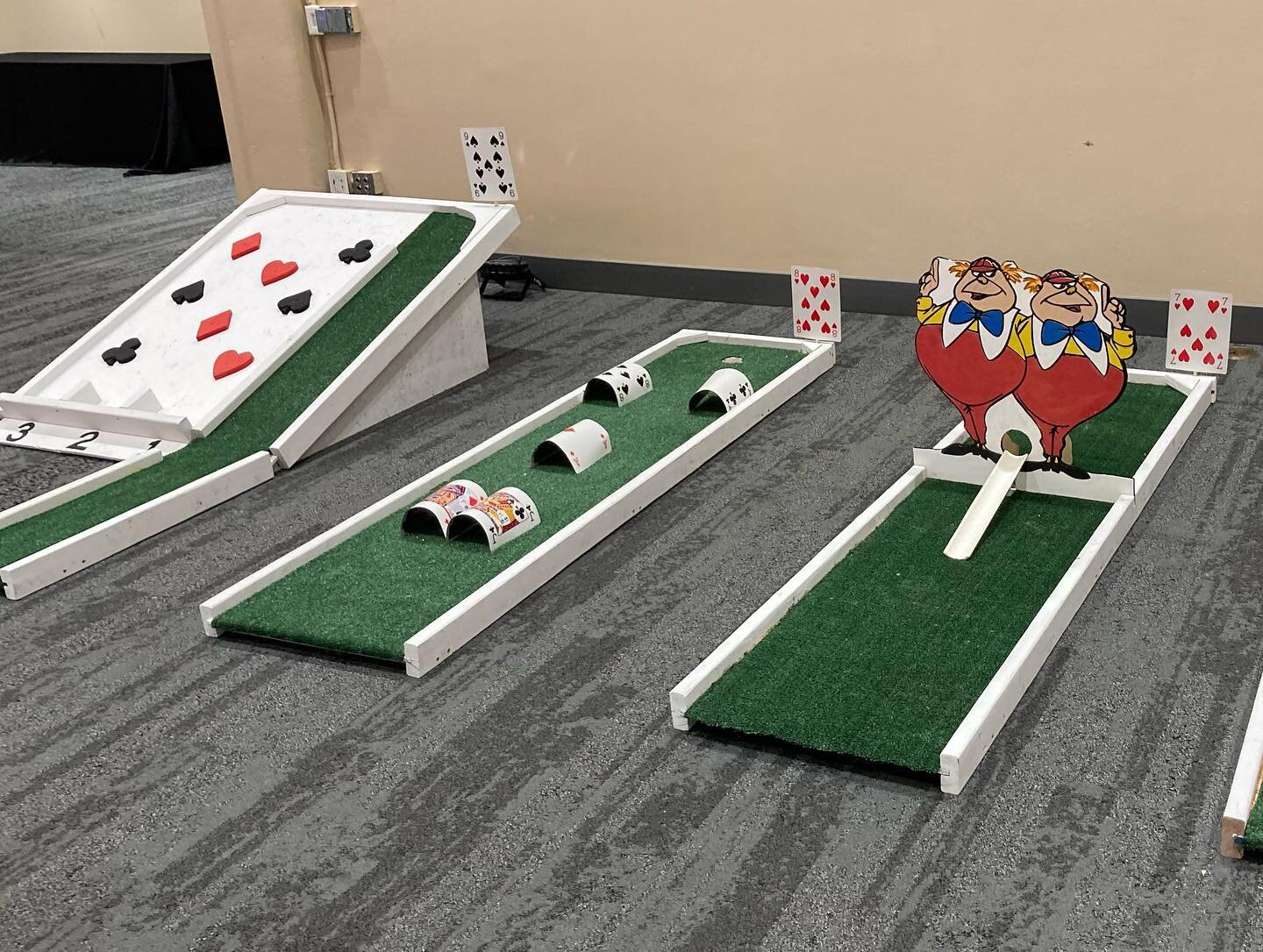 This week I got to build a really fun project for my sister. Hopefully the employees of Hilltop will enjoy it at their company party. After that I&rsquo;ll be renting them for other events and parties. So let me know if you want a portable mini golf 