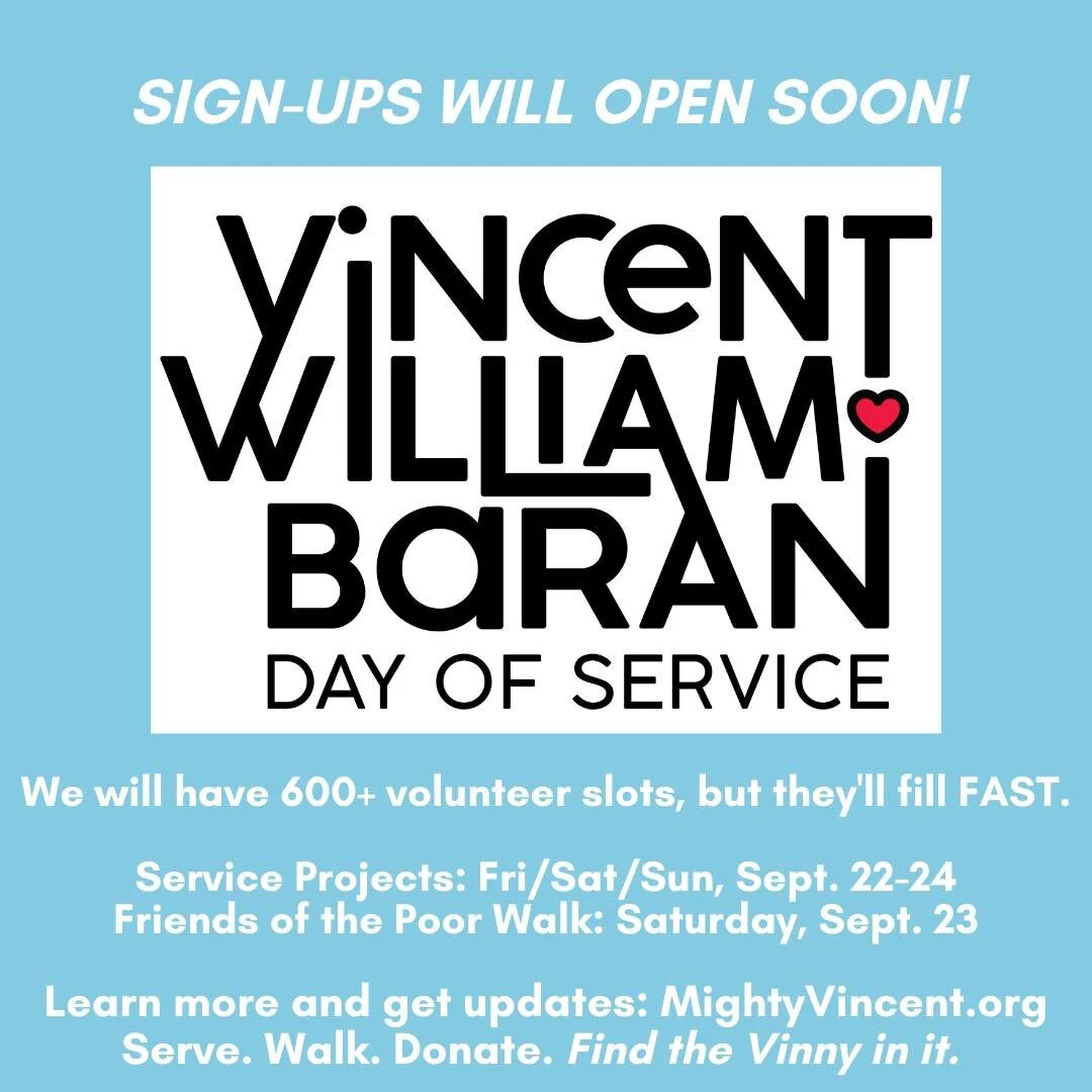 It won't be long now before you can sign up for one of the more than 600 volunteer slots we have ready for you! In the meantime, be sure to mark your calendar for Sept. 22, 23, and 24. We'll have service projects all three days, and Saturday, Sept. 2