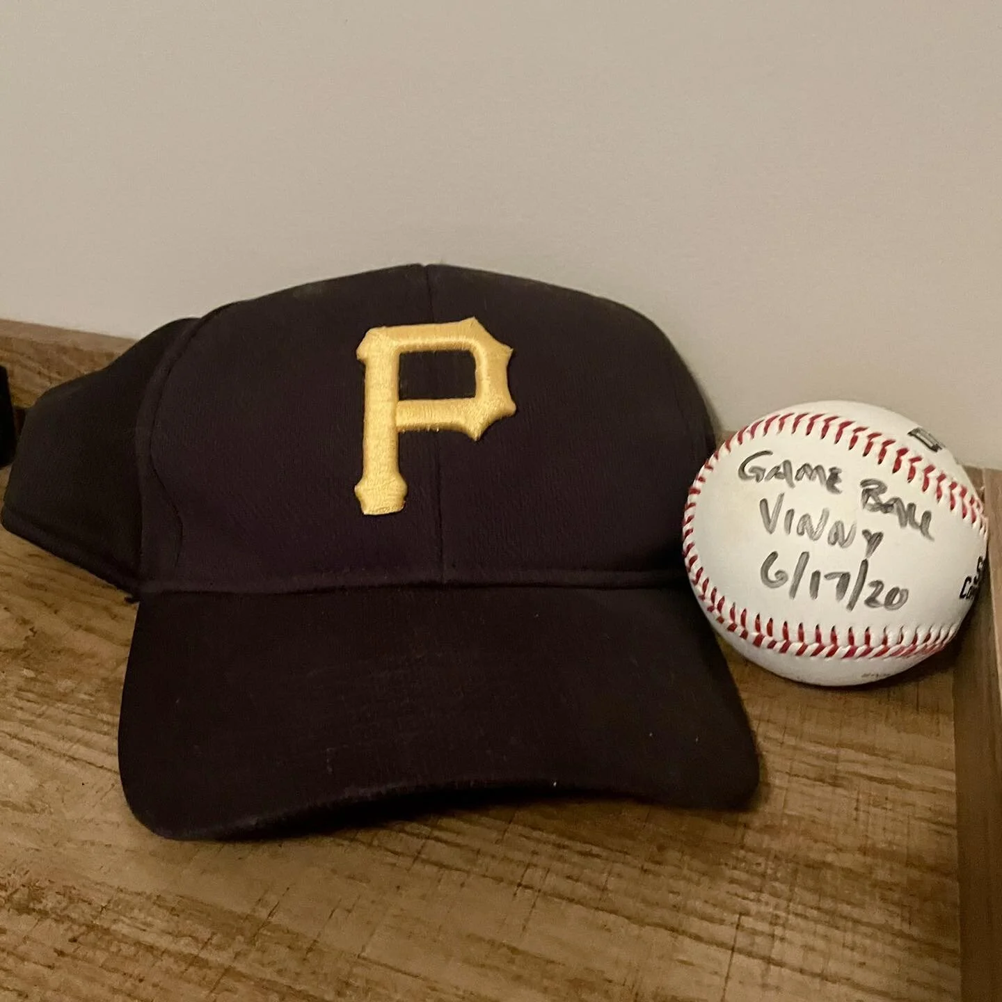 June 17, 2020&ndash;Three years ago today, one of Vinny&rsquo;s baseball coaches, Jim Rodstrom, gave this ball to Vinny for playing well in a game. On the way home, Vinny said, &ldquo;I&rsquo;m going to put this on my special shelf, so I will remembe