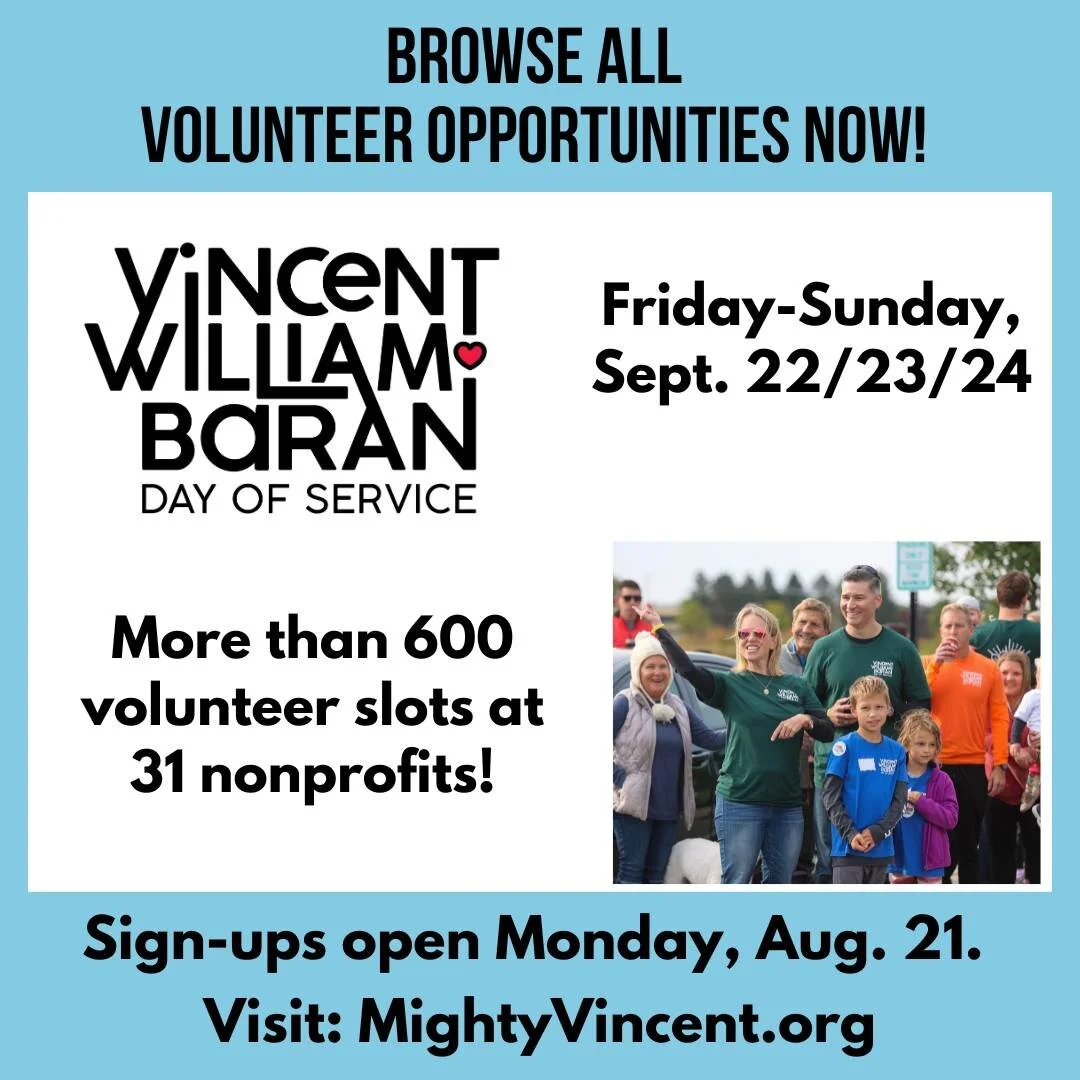 You can check out all of this year's service projects NOW! Sign-ups for volunteer slots will open Monday, Aug. 21 (exact time TBD). We highly recommend checking out all of the projects so you can sign up quickly and get your top preferences. Link in 