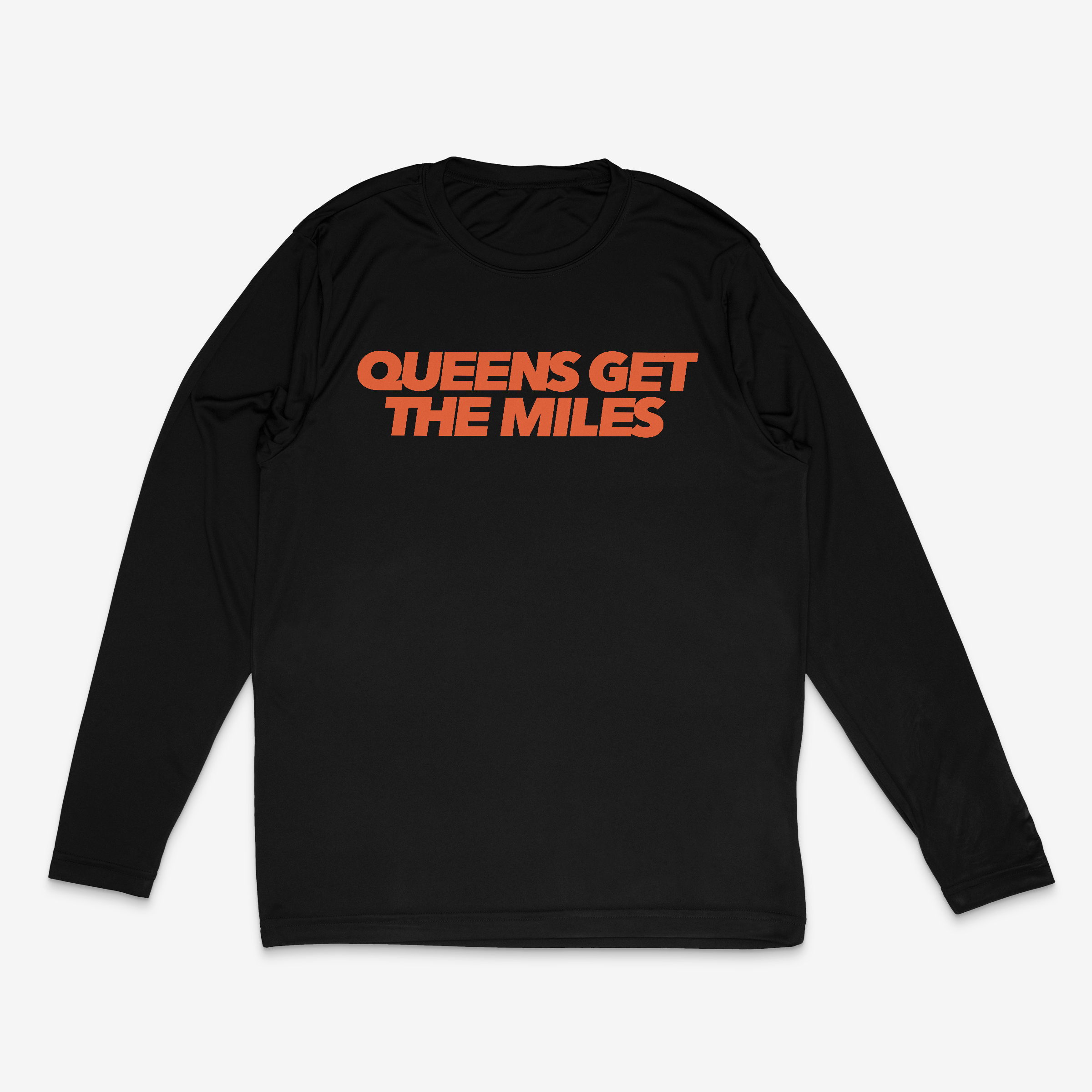 Queens Get The Miles RHR Long Sleeve Black Sports T-Shirt