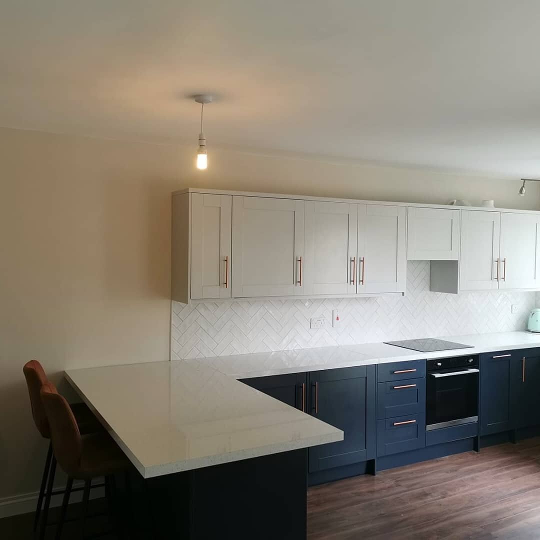 Kitchen fitout completed for an existing client in Sutton, Co. Dublin.

🔹Kitchen Units - fitted
🔹Herringbone Effect Tiles - fitted

As we always say here at @allincarpentry.
&quot;No job too big or small, we do it all&quot;

Contact us today for a 