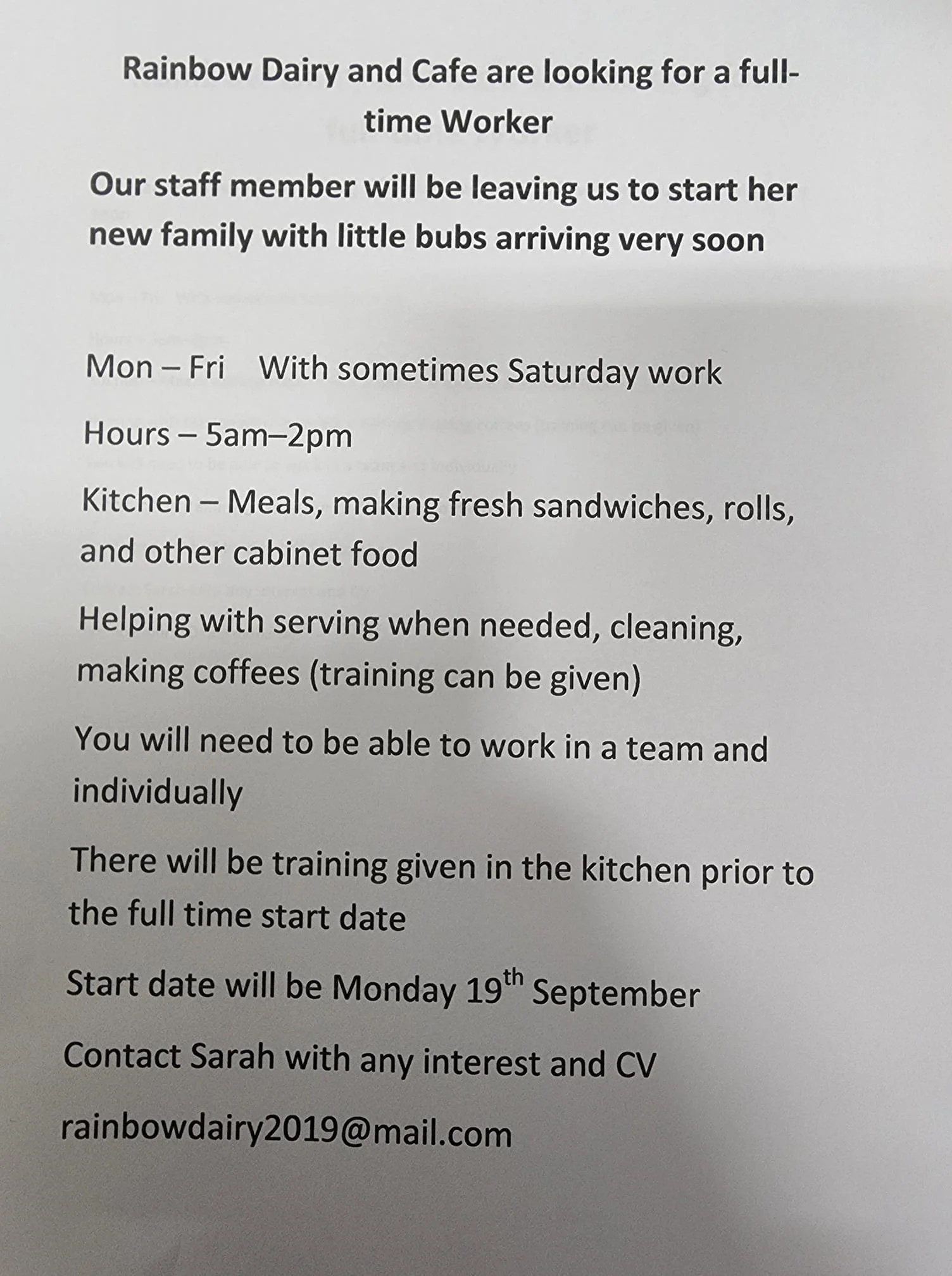 Rainbow Dairy — Waimate District JOBS HUB