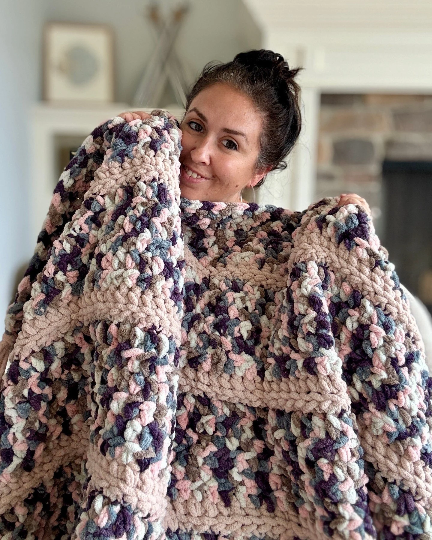 The Kismet Throw crochet blanket is oversized, so soft, and Erica designed this for when you want a blanket project that feels easy, satisfying, and will keep you WIP interested. BRB, we&rsquo;re going to get our crochet hook 😍🤎

Pattern: @1morerow