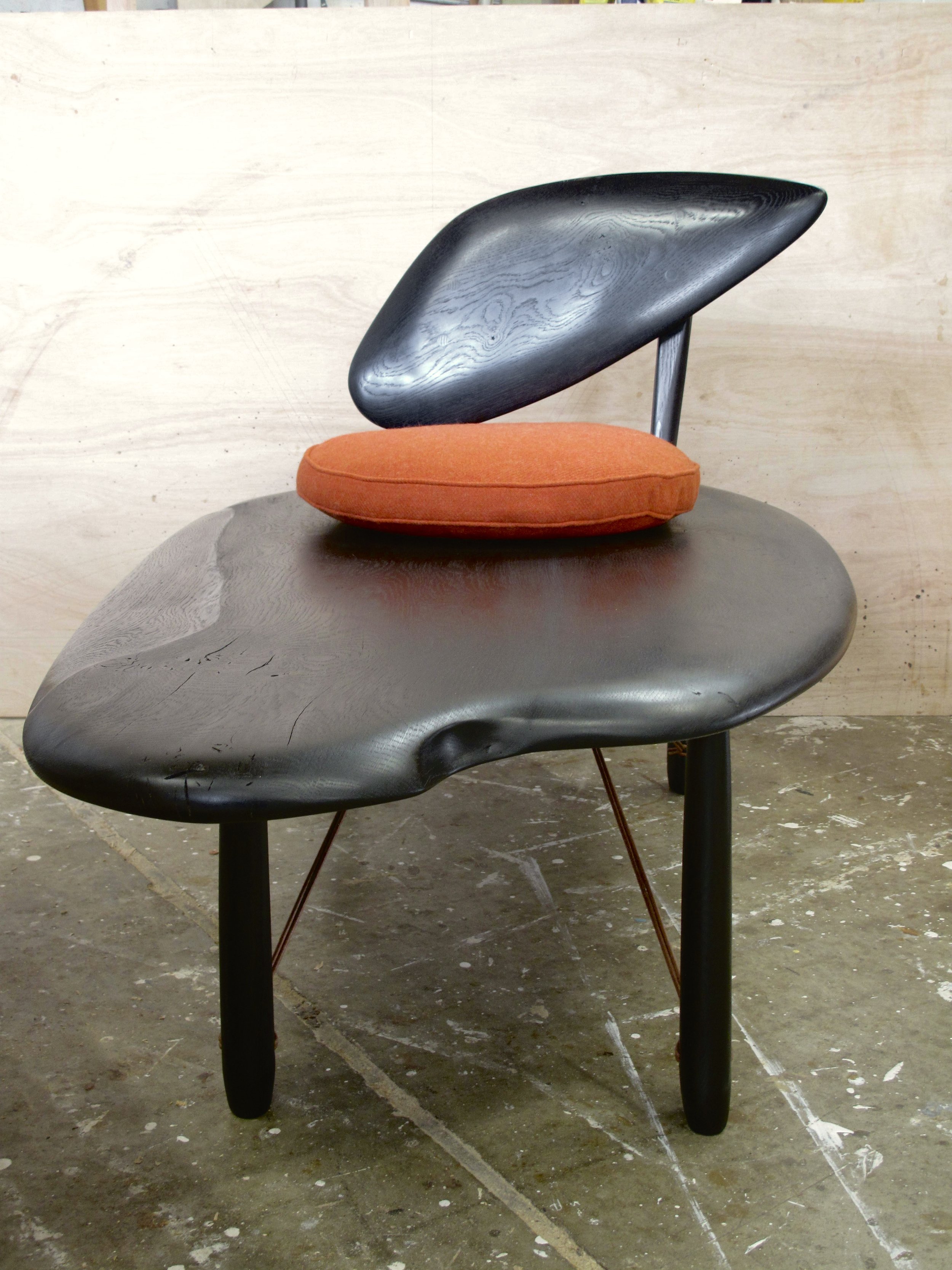 private commission - oak, ash, wool & leather