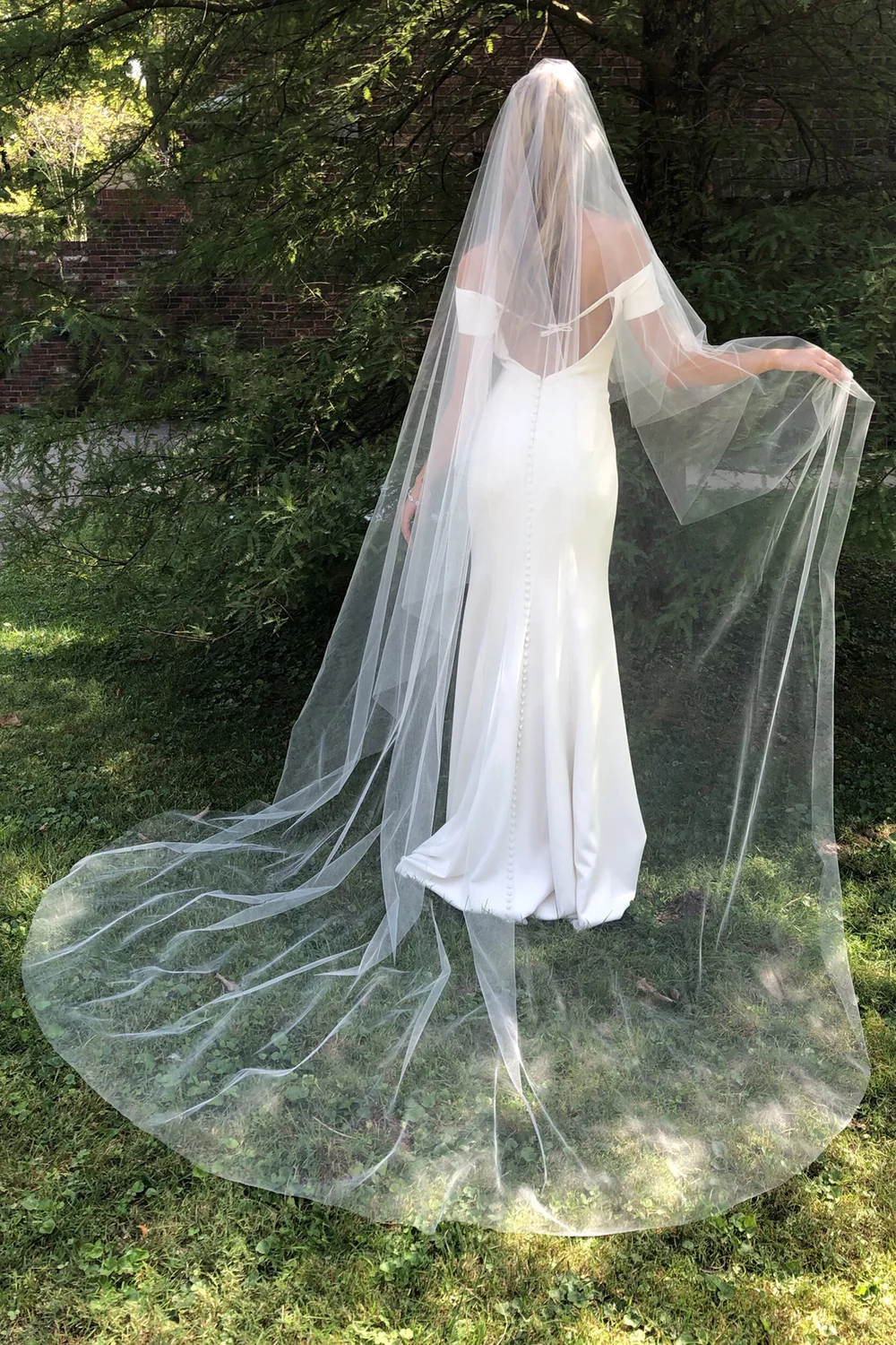 Sound of Music Two-Layer Cathedral Veil — parisbydebramoreland display picture 2