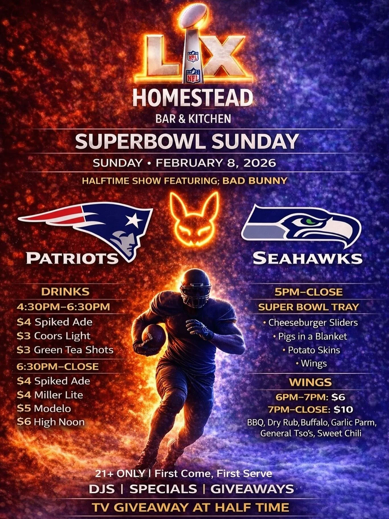 THIS. IS. SUPER. BOWL. SUNDAY. 🏈🔥
Big screens. Bigger energy. Game on.
&bull;
&bull;
&bull;
#superbowl #superbowlsunday #morristown #bar #nj