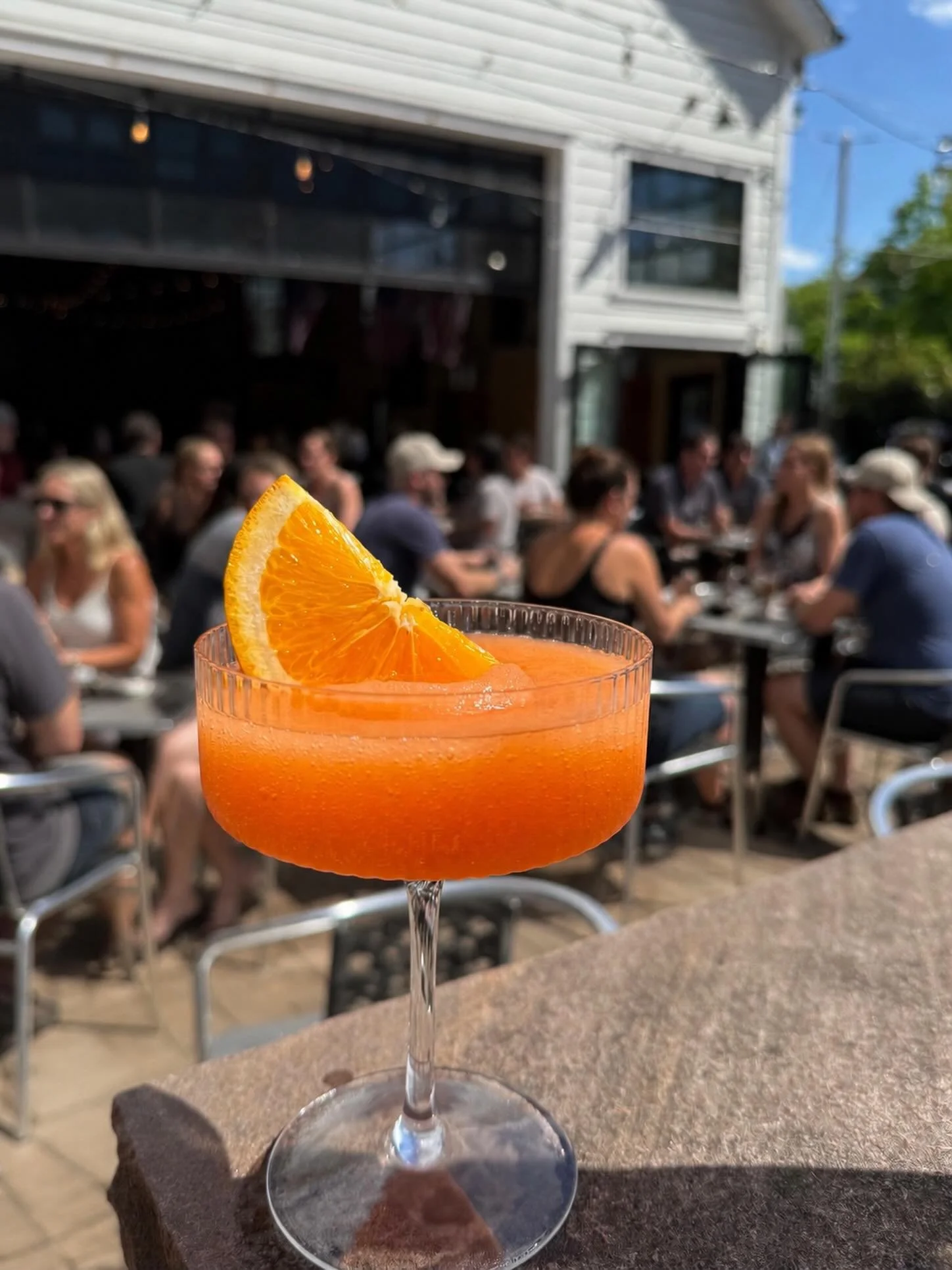 Perfect day to enjoy our Frozen Aperol Spritz Twist 🍊🧡🍸