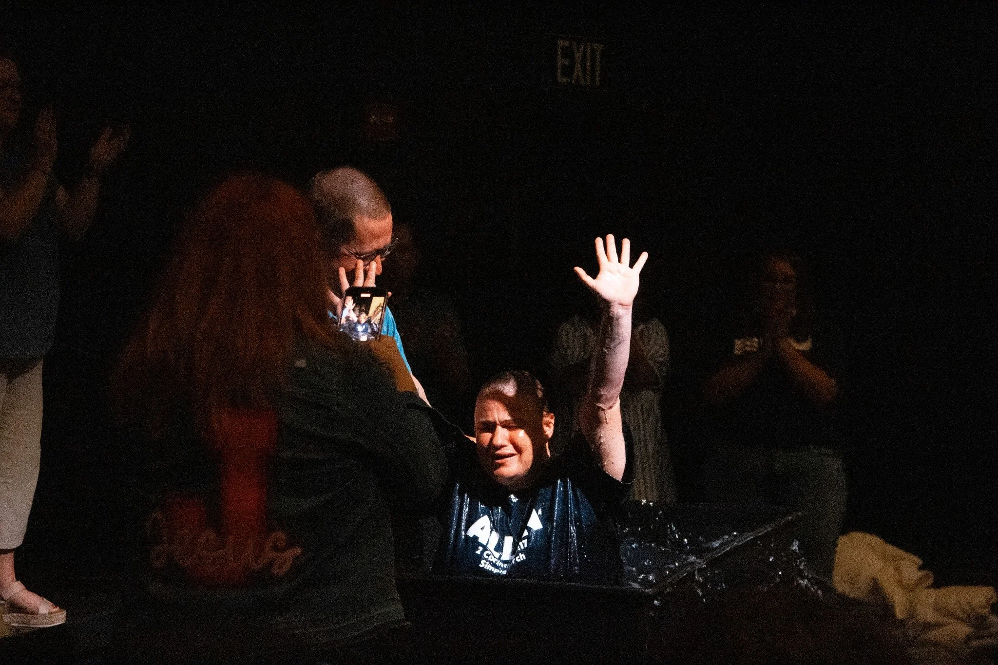 Baptism Sunday is TOMORROW! Two services &rarr; 9AM &amp; 11AM. There&rsquo;s nothing like watching people publicly say YES to Jesus! Bring your family + friends to witness something beautiful.
