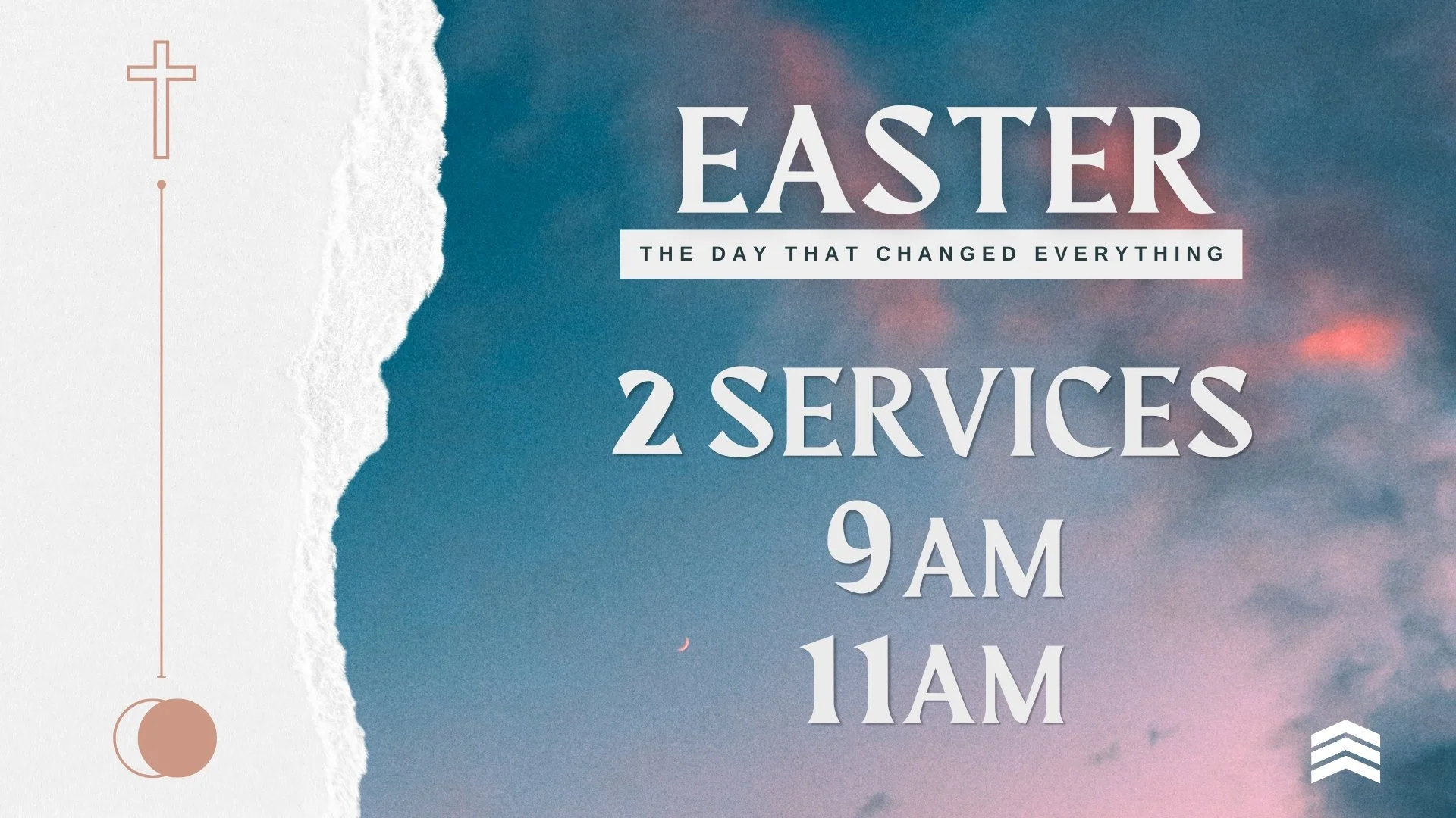 2 SERVICES THIS SUNDAY!!
9am &amp; 11am
We will have an ASL interpreter at the 9am service for our deaf community!
Easter egg hunts after BOTH services (babies - 4th grade)