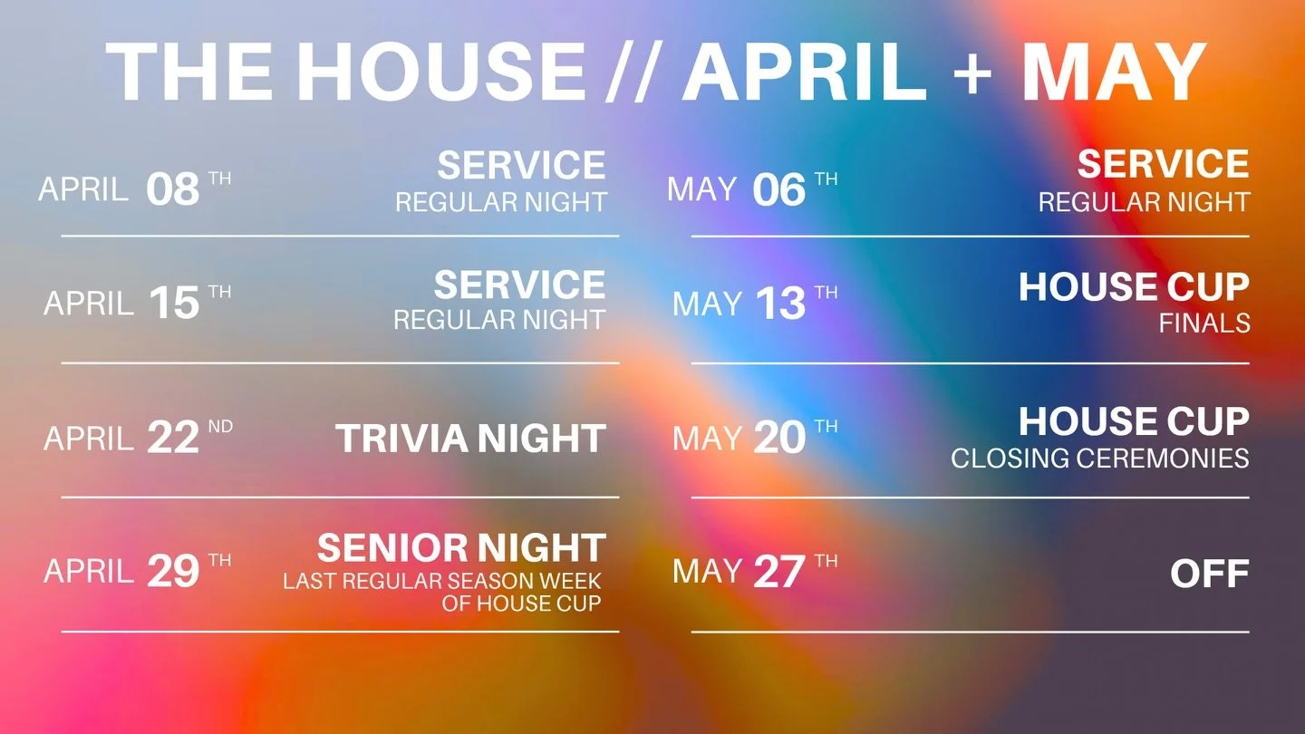 🚨 ATTENTION 🚨
We have just 6 WEEKS LEFT of The House!!
Come back tonight at 6:30 PM as we continue our series on Ecclesiastes!