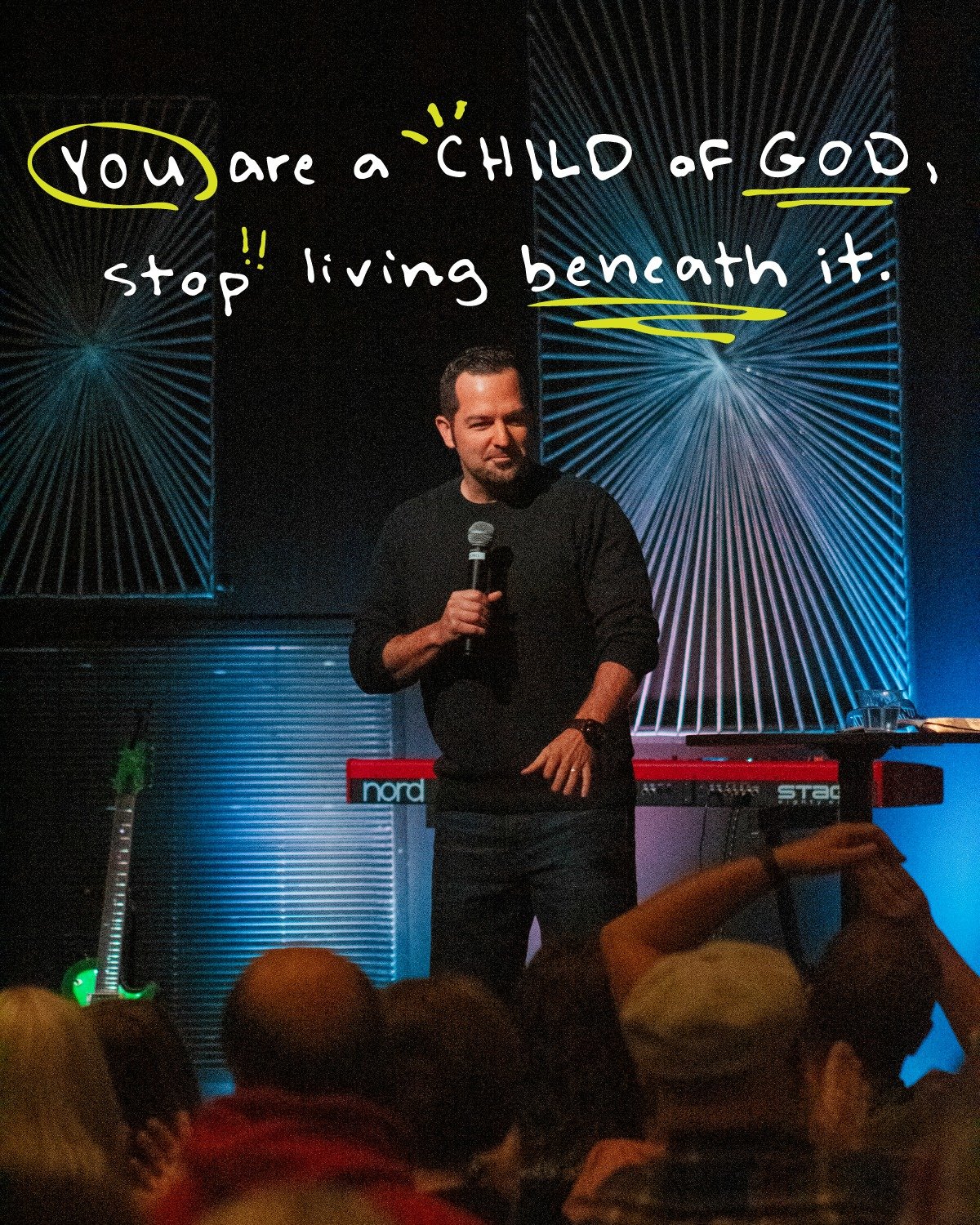 "YOU are a CHILD of GOD, stop living BENEATH it"
Listen to all our sermons on Spotify or YouTube! Link 🔗 on our website.
See y'all tomorrow!