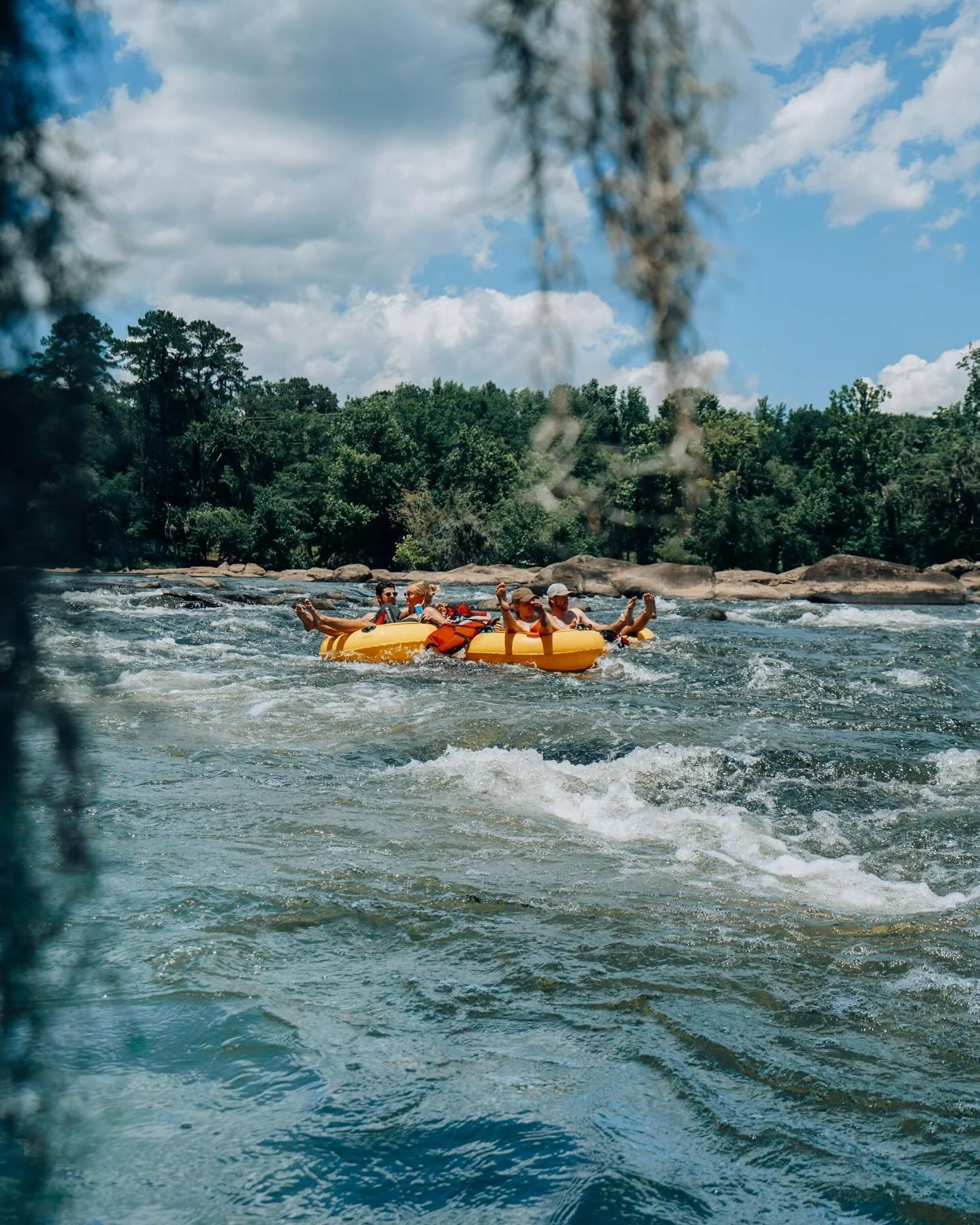 Spanish Moss draped over rushing rapids is what separates the Three Rivers Region from everywhere else 🌊

We are open Labor Day and will see you on the river!
&bull;
&bull;
#palmettooutdoor #wecosc #saludariver #realcolumbiasc #3rvrs #labordayweeken