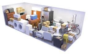 10 x 25 indoor self storage unit with furniture