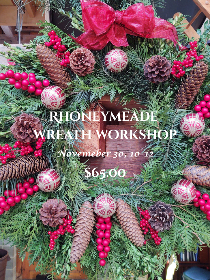Wreath Making Workshop - November 30th @ 10:00 am to 12:00 pm