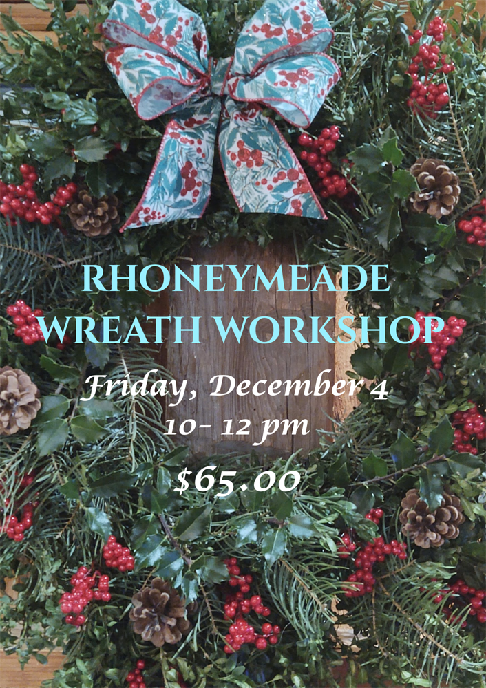 Wreath Making Workshop - December 4th @ 10:00 am to 12:00 pm