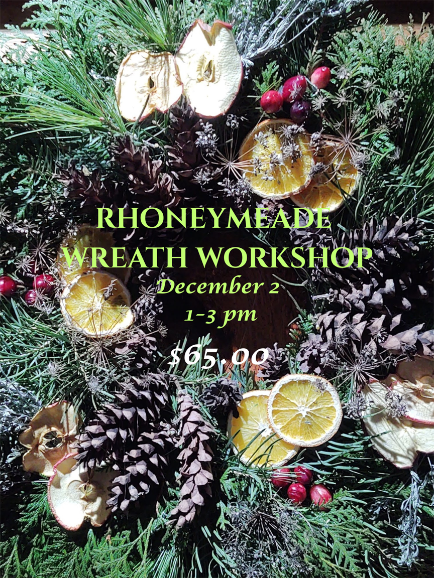 Wreath Making Workshop - December 2nd @ 1:00 pm to 3:00 pm