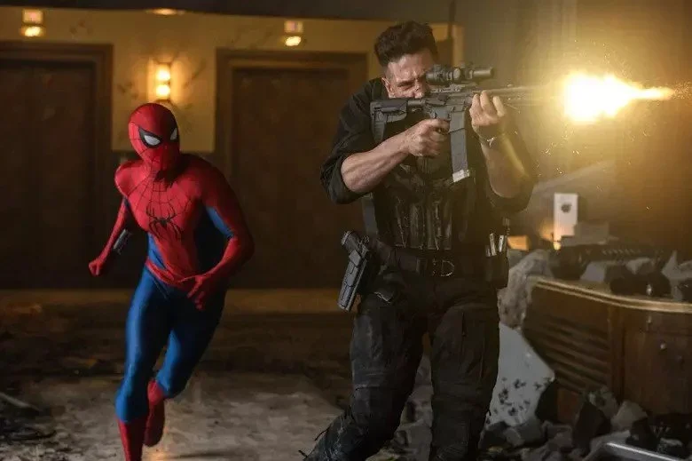 Image Description: Spider-Man and Frank Castle  Image Source: ScreenCrush